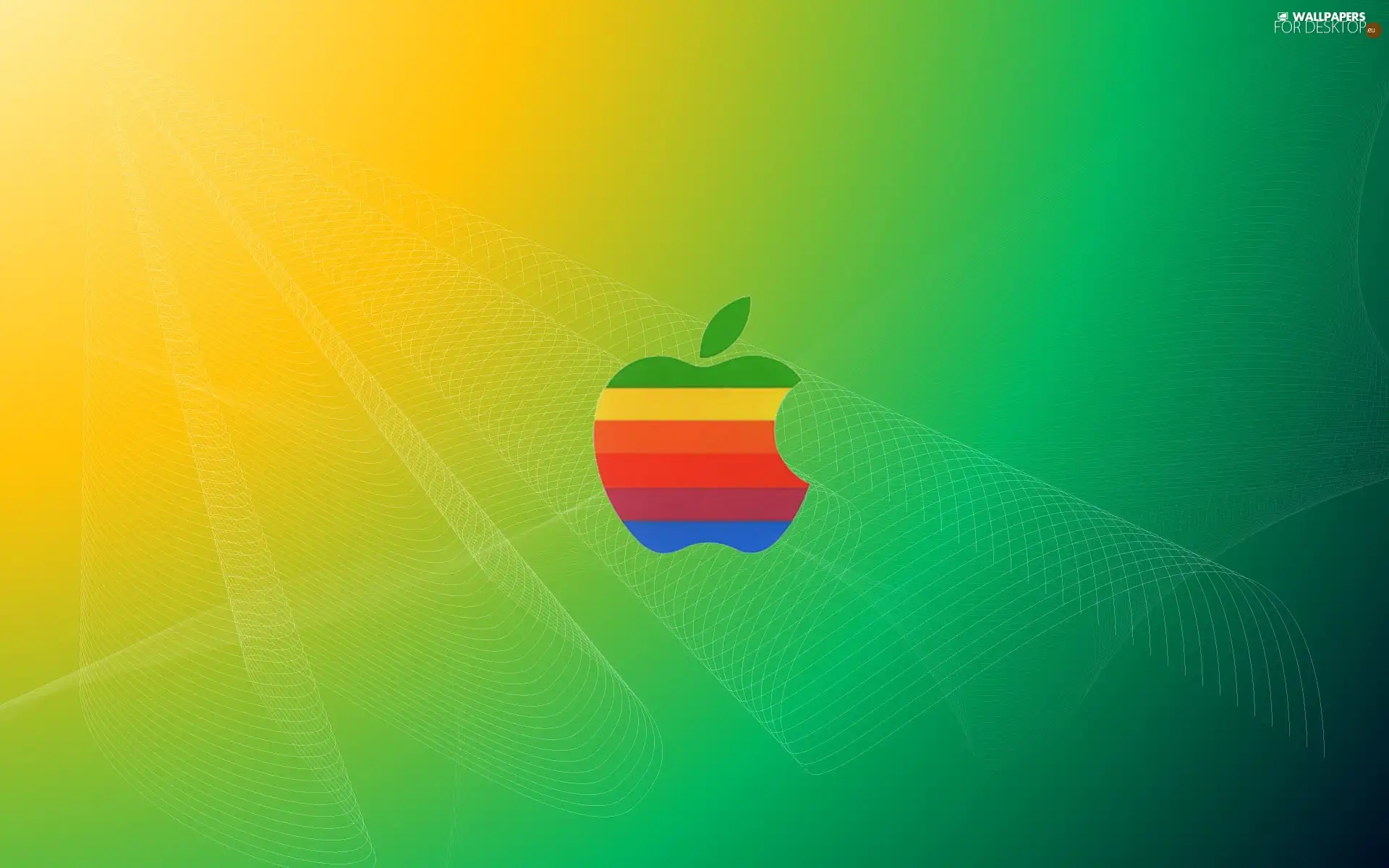 Apple, rainbow, logo