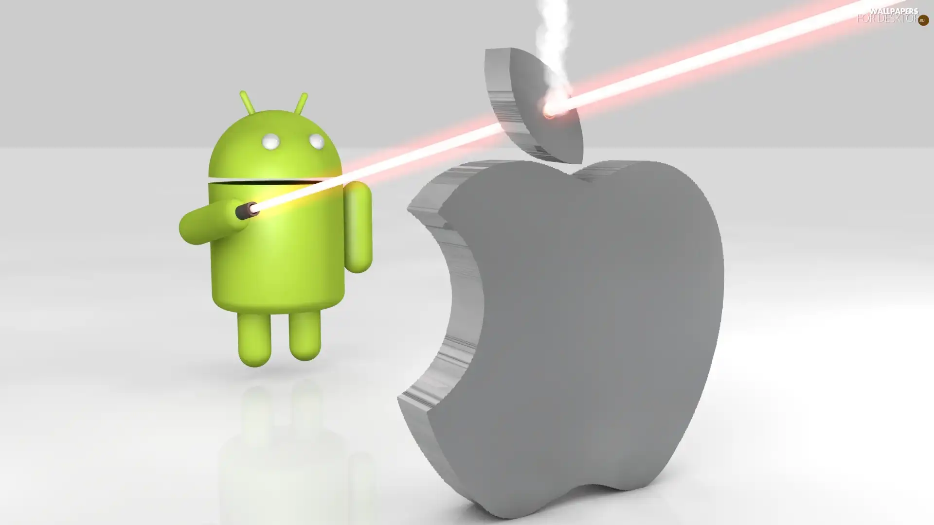 Apple, Android, sword