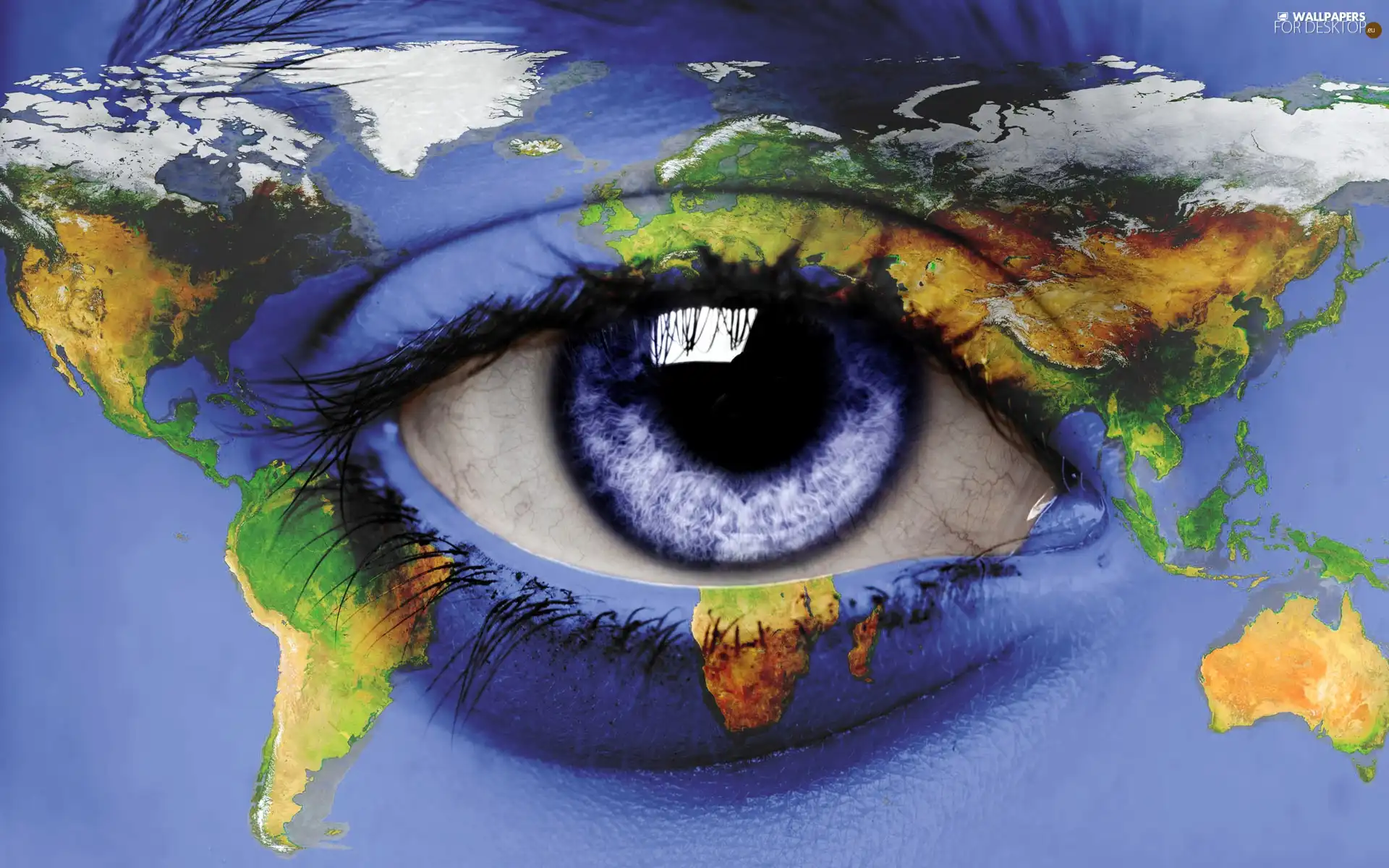 eye, Continents, Art, pupil