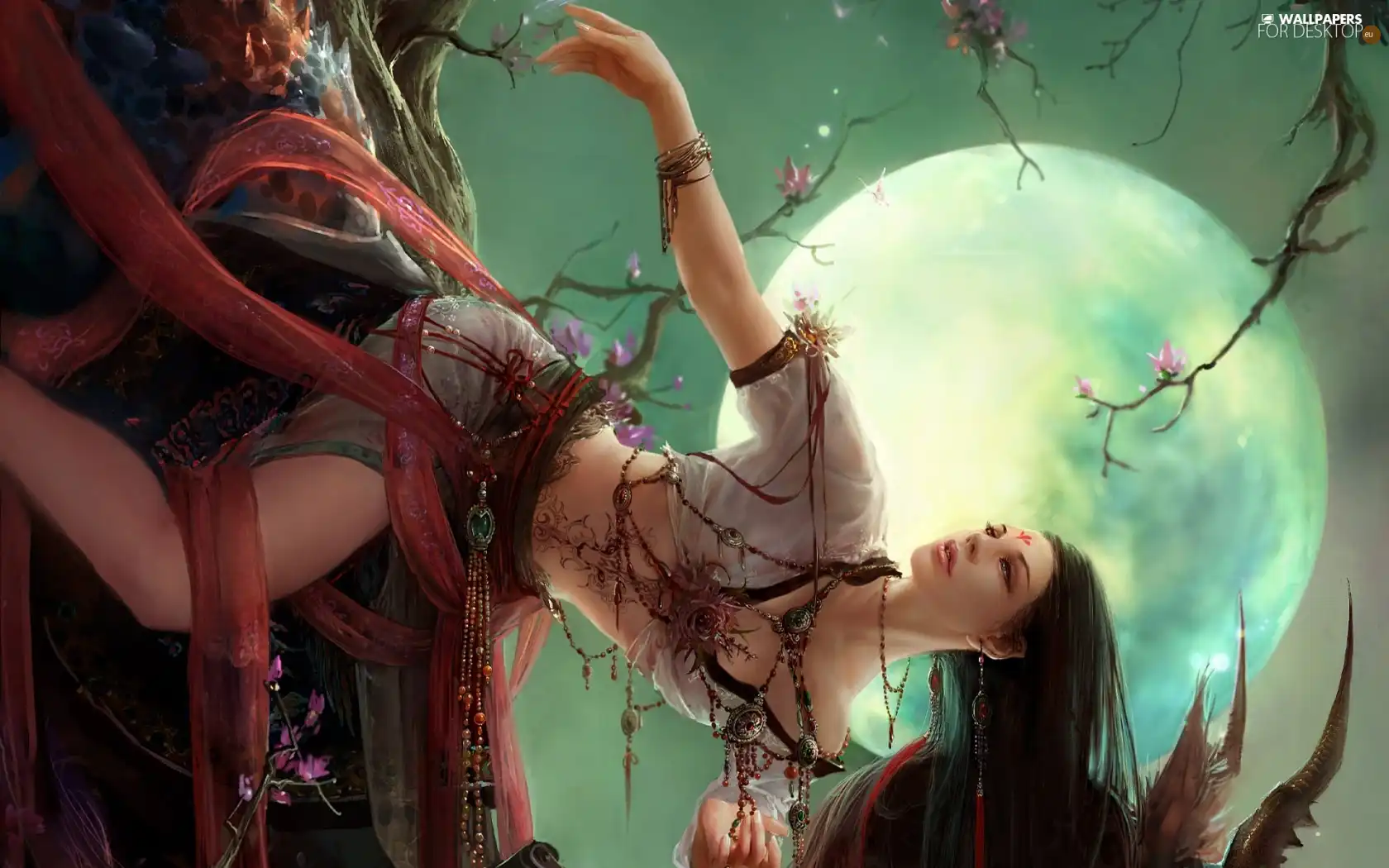 attire, moon, Women