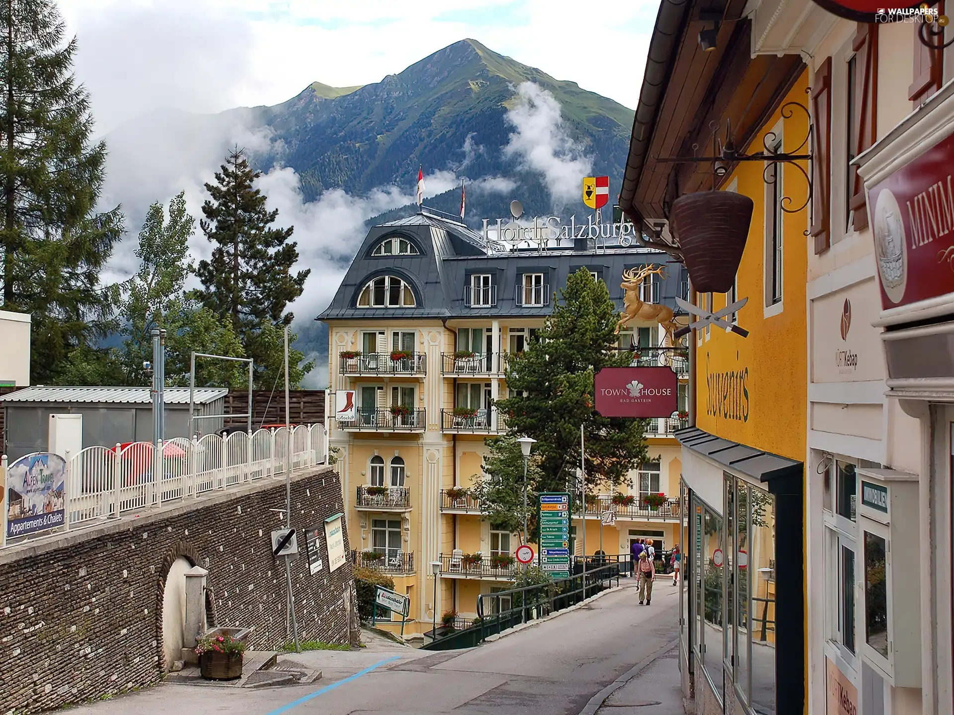 Hotel hall, Bad Gastein, Austria, alley