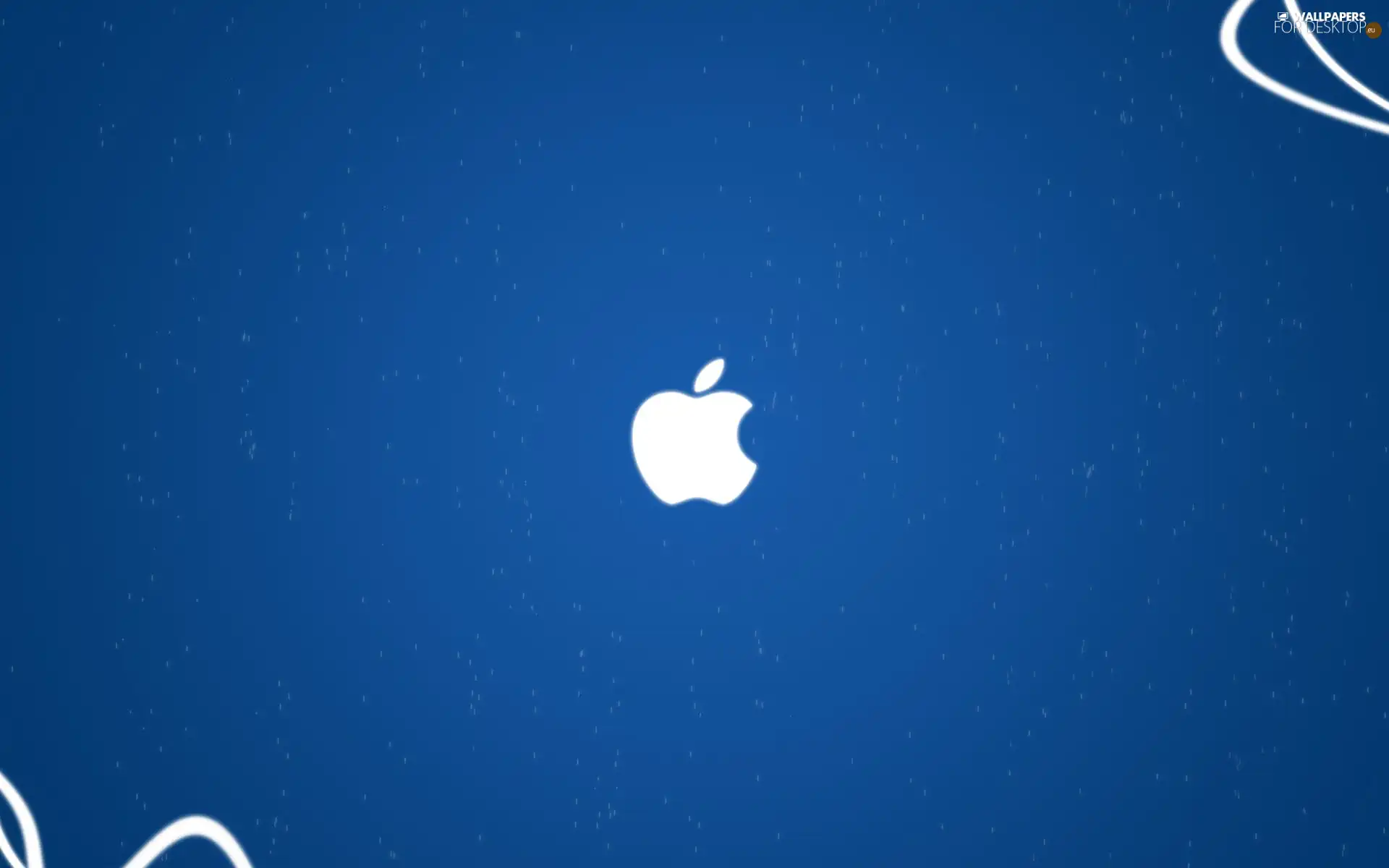 Apple, Blue, background, logo
