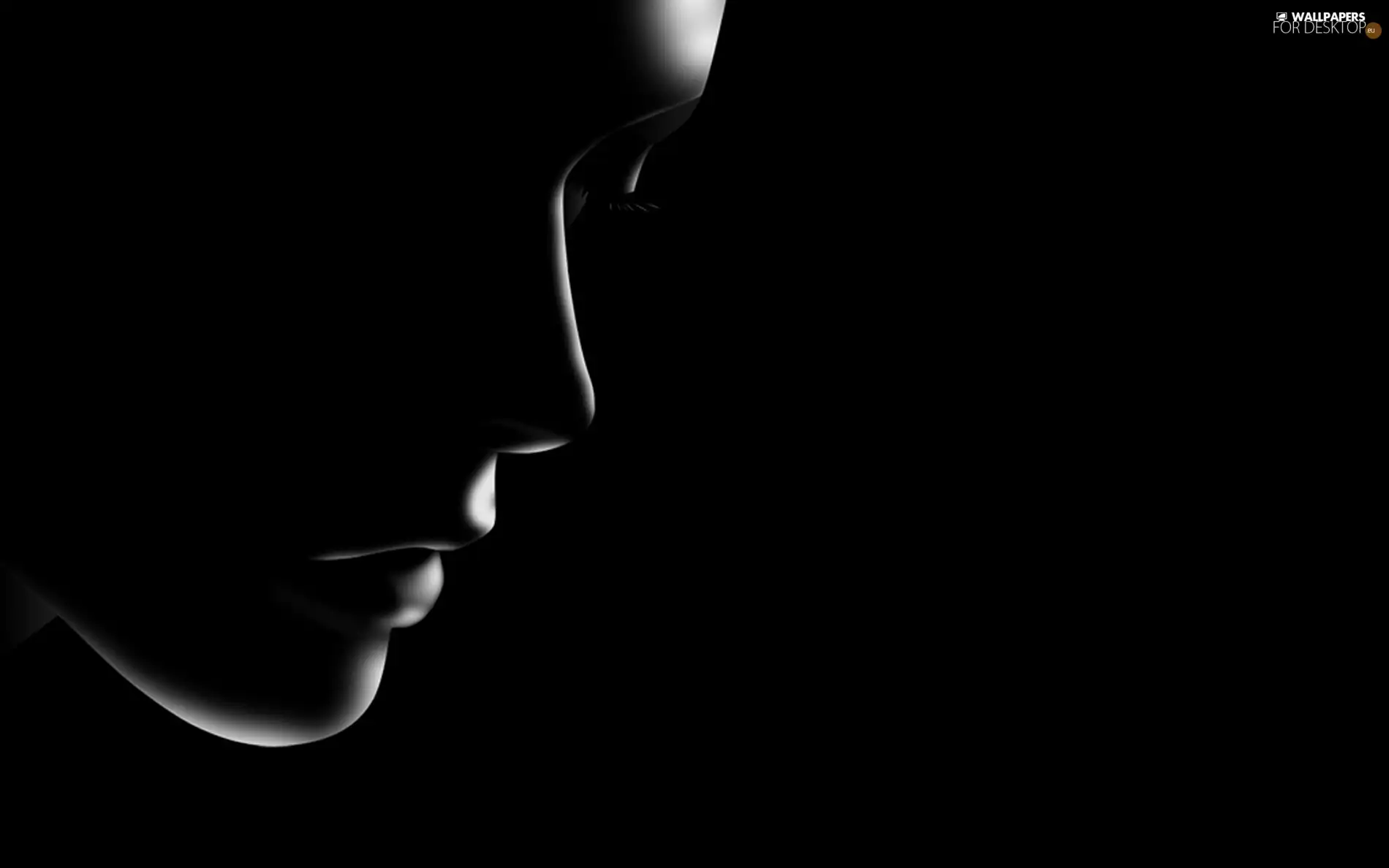 face, Black, background, Womens