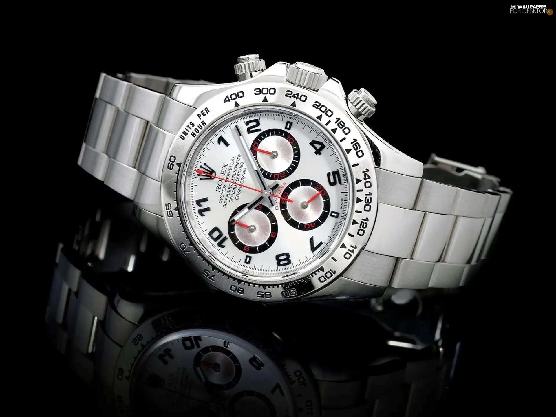 Watch, Black, background, Rolex