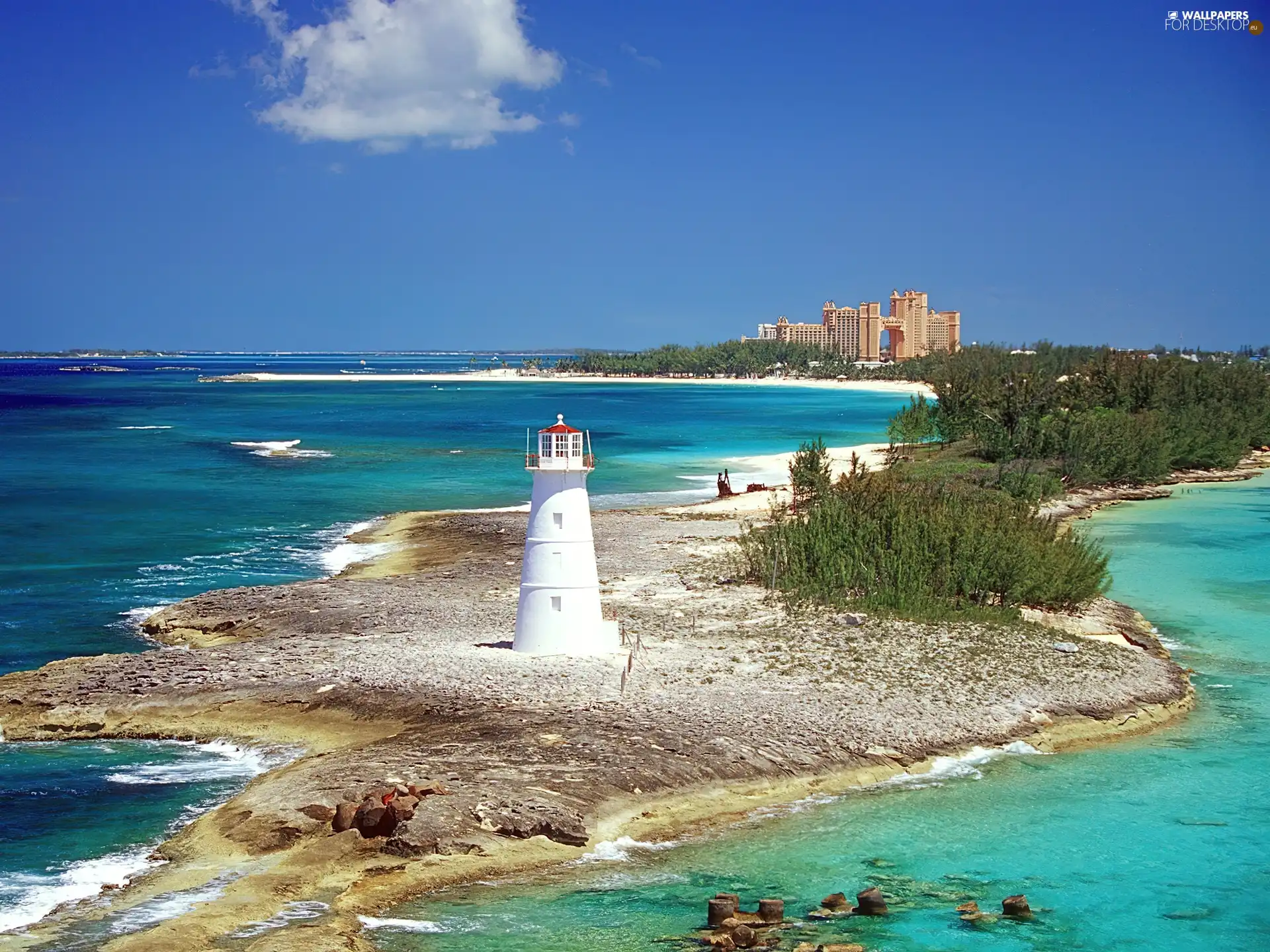 Lighthouse, Islands, Bahamas, maritime