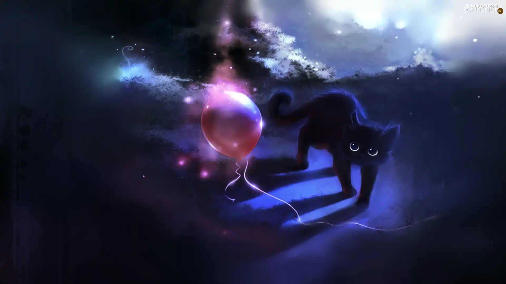 cat, Balloon