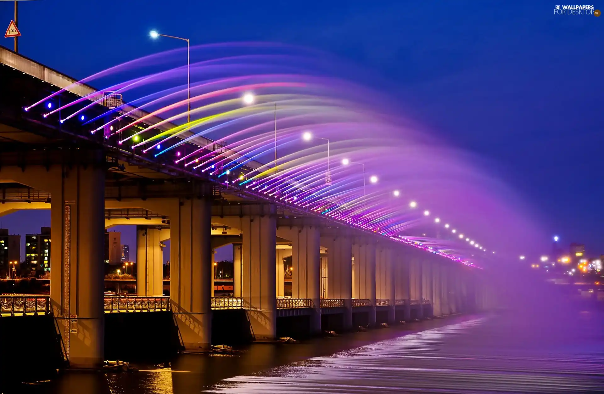 Banpo, Fountains, Duplex, bridge, Seul