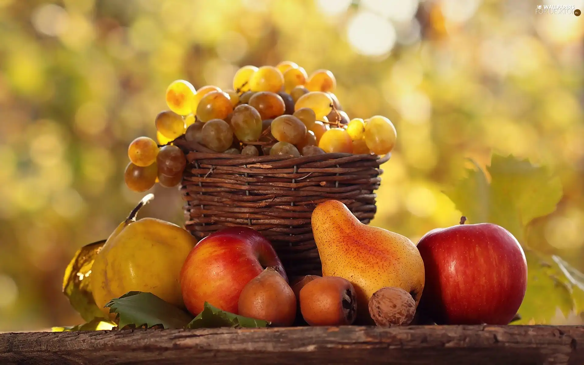 basket, Fruits, autumn