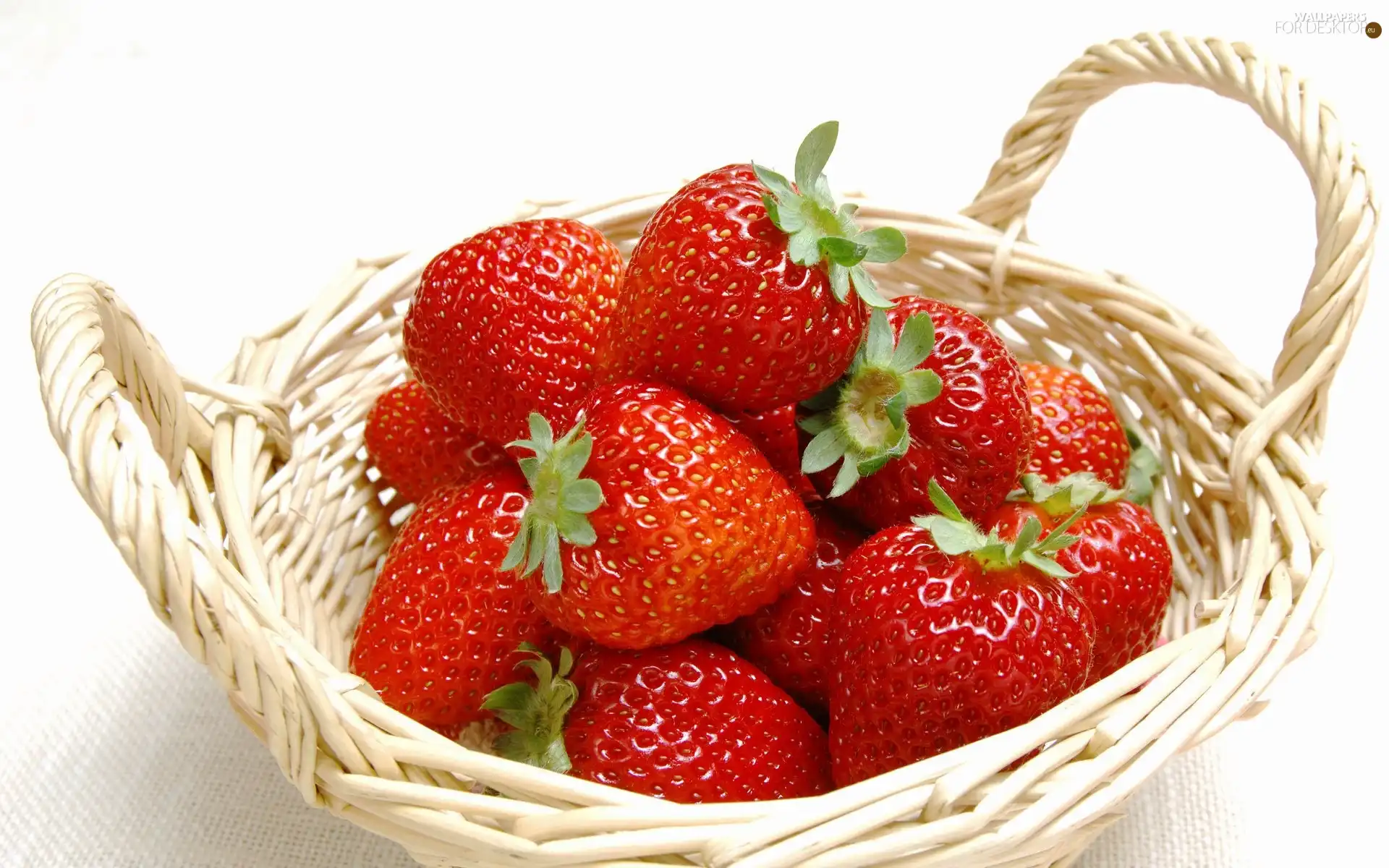 strawberries, basket