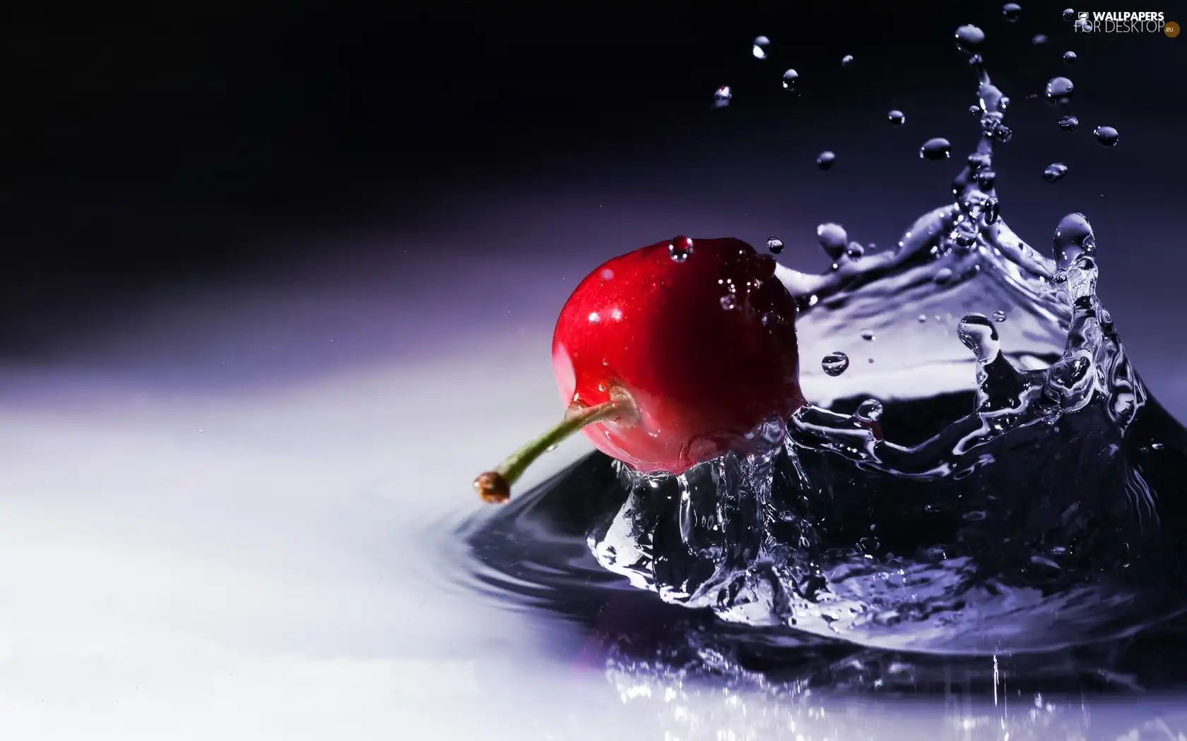 bath, cherry, water