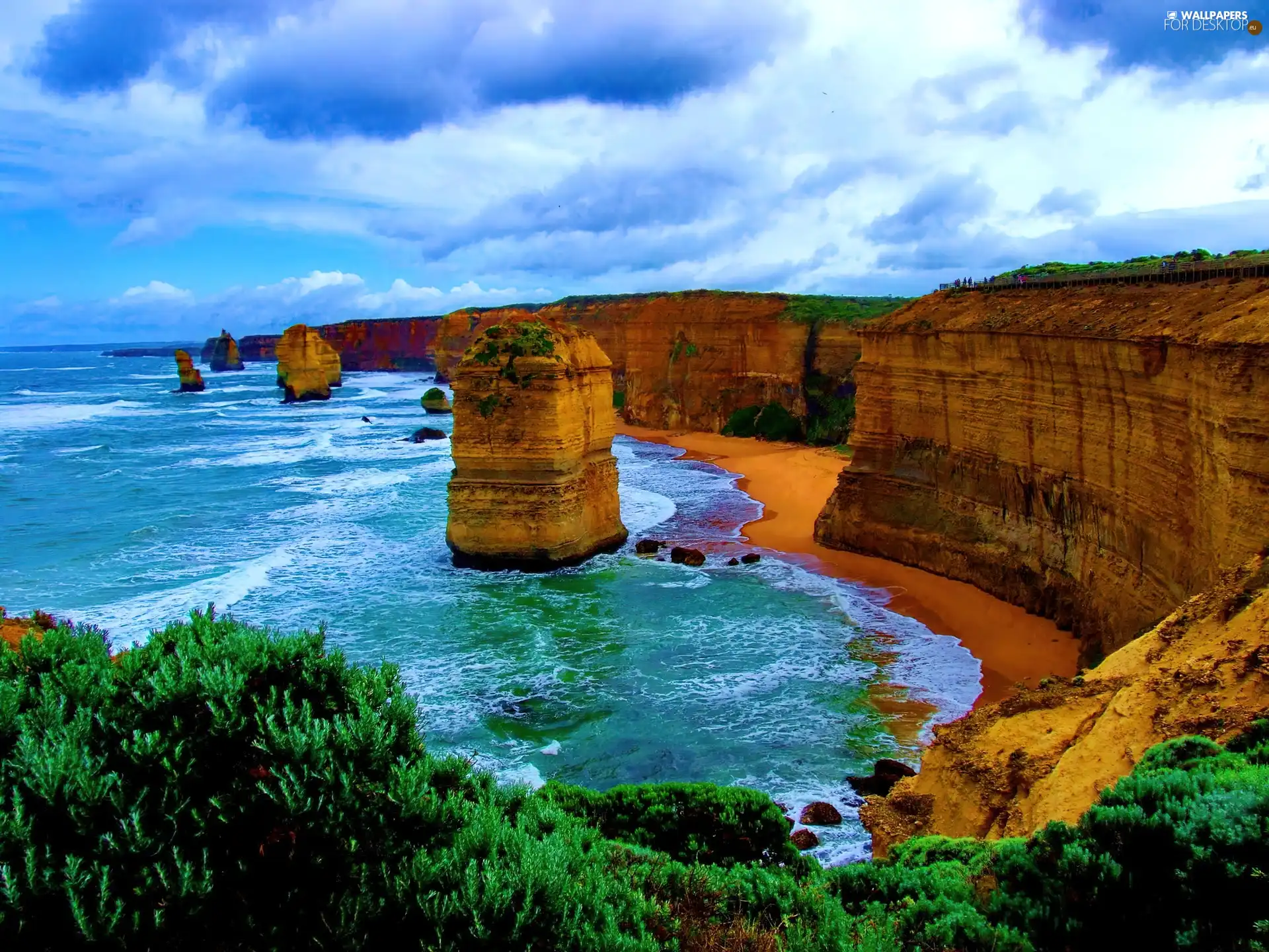 Beaches, Cliffs, sea