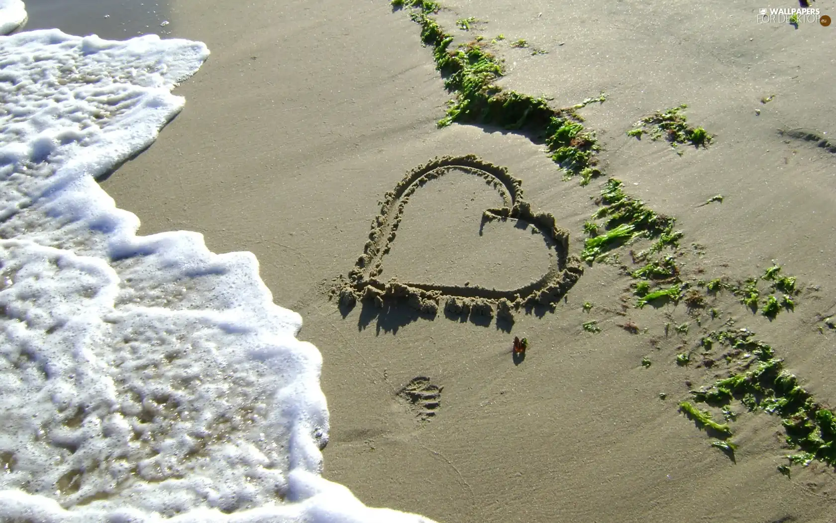 Beaches, Heart, sea