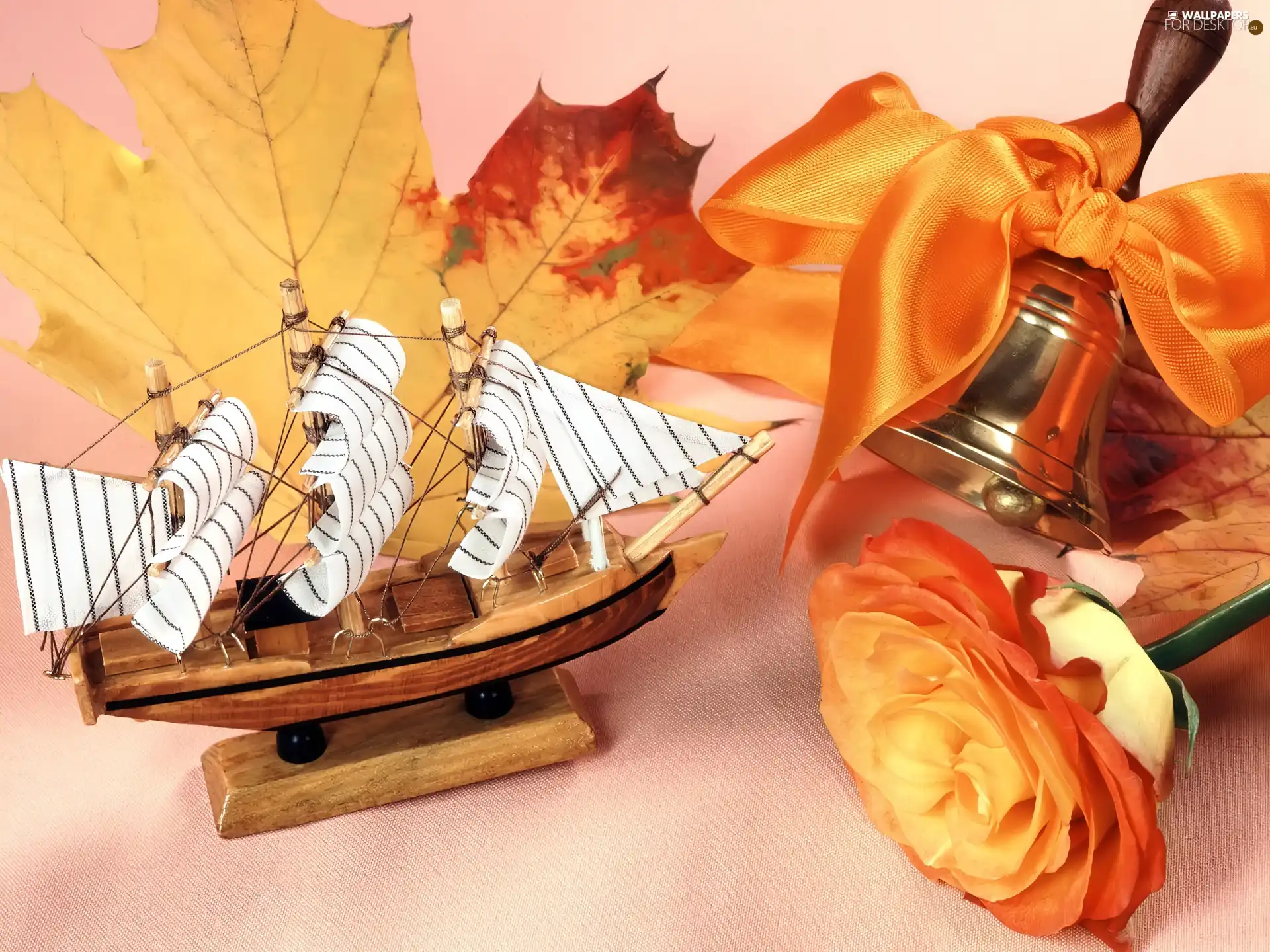 bell, decoration, sailing vessel, rose, Mini