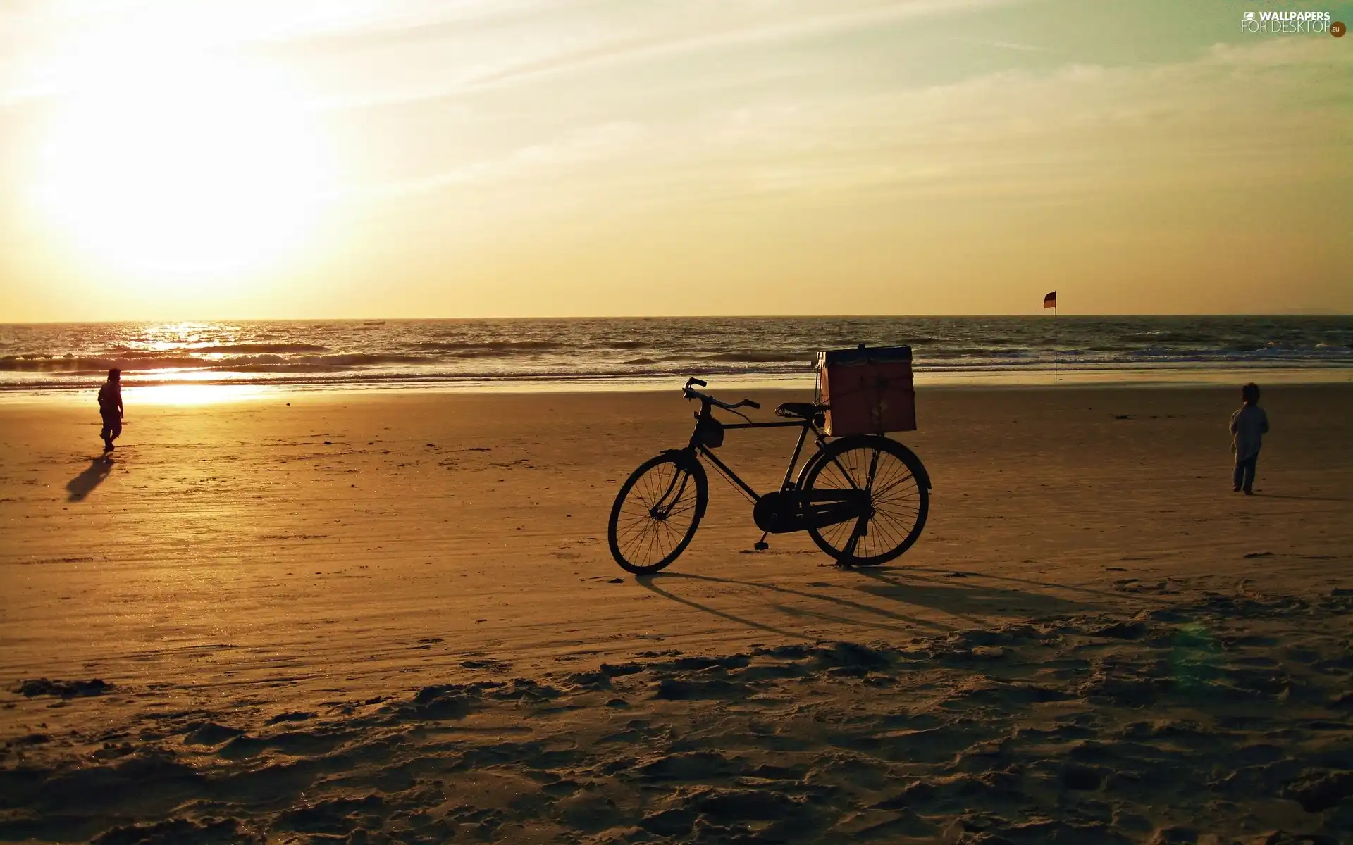 sea, Kids, Bike, Beaches