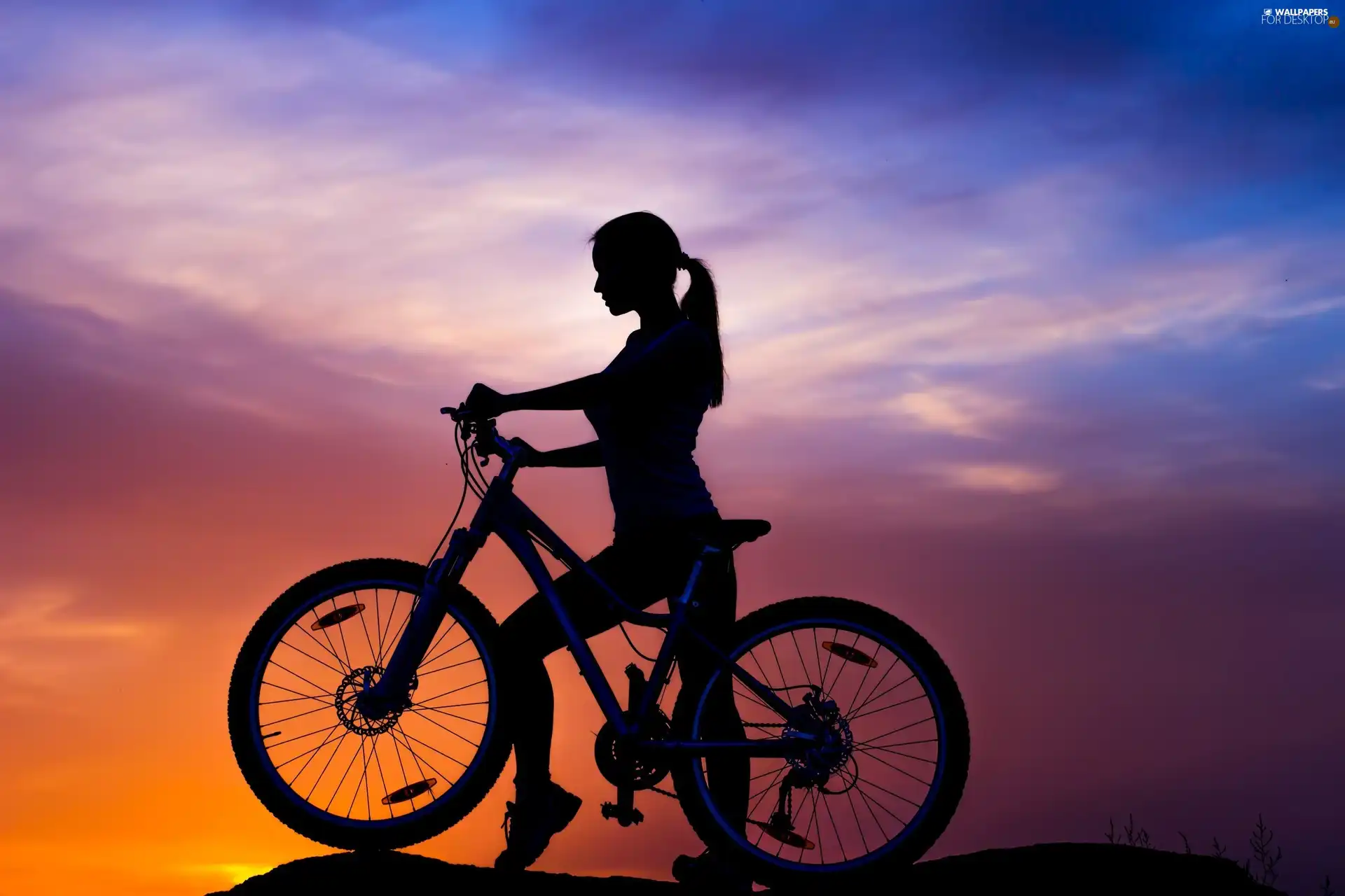 Women, Bike