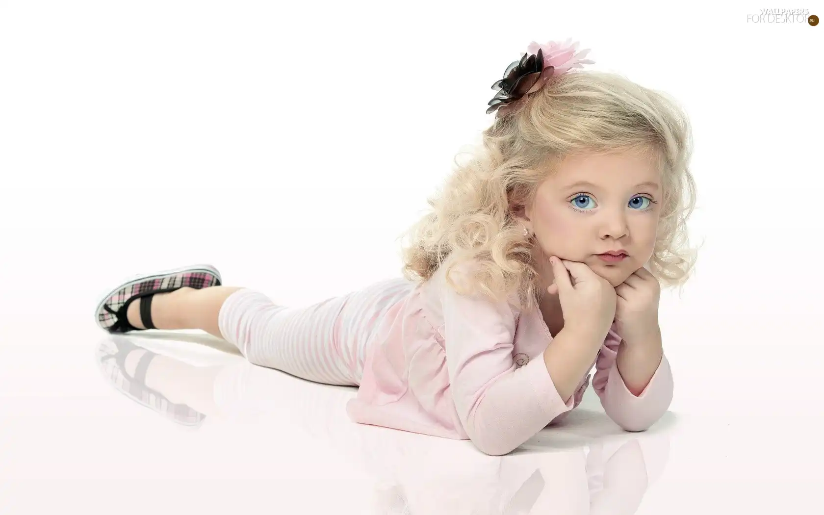 Blue, Eyes, Blond, Hair, girl
