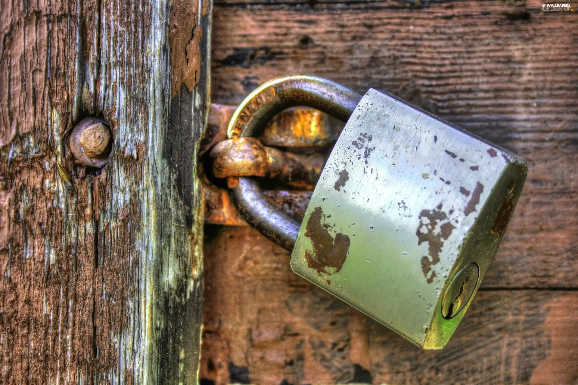 boarding, staple, padlock