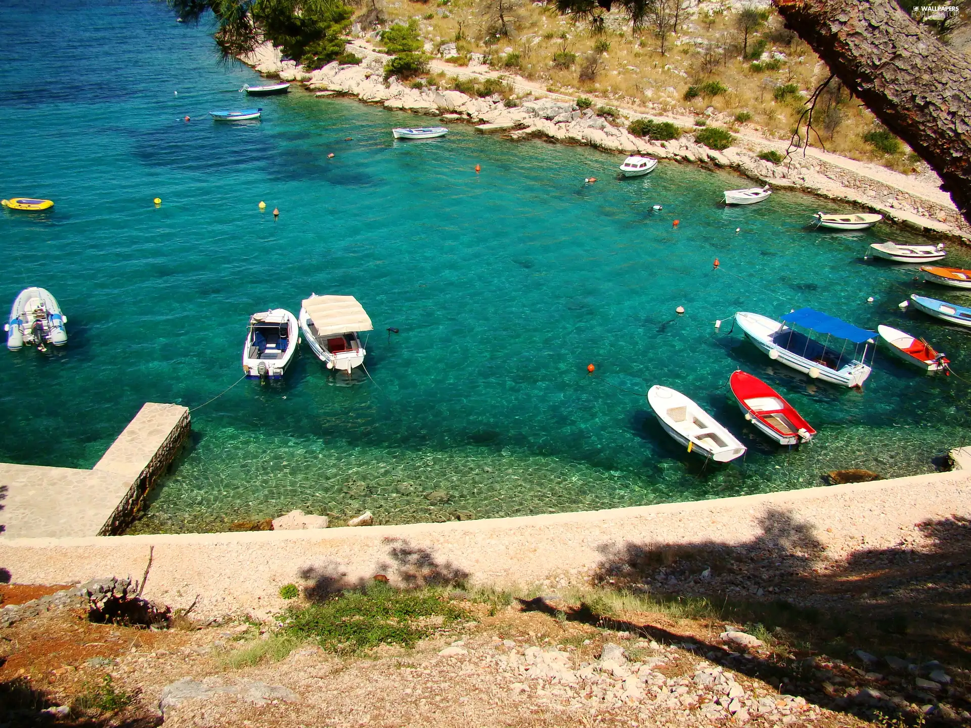 boats, Coartia, Harbour