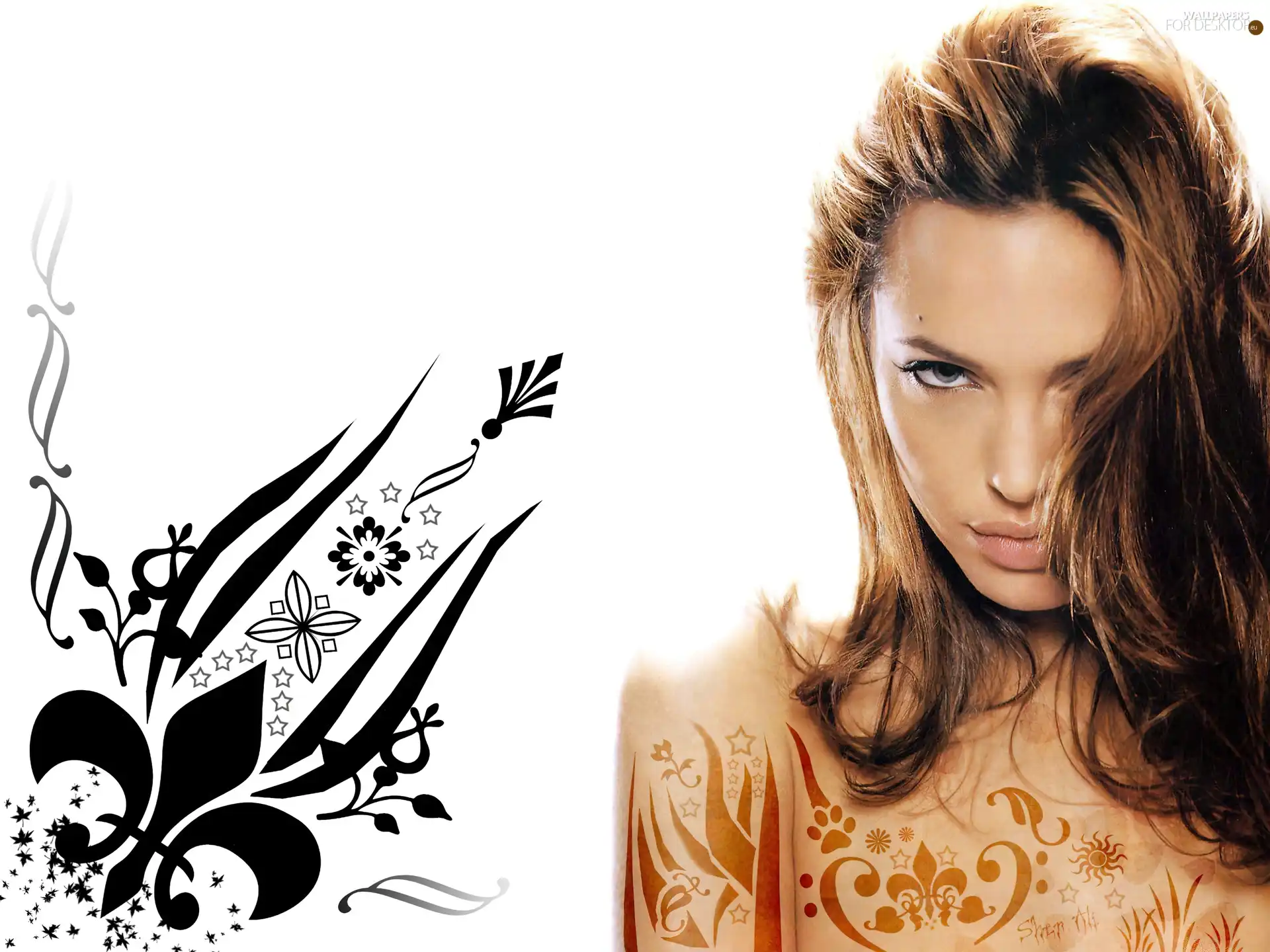 henna, Angelina Jolie, Body