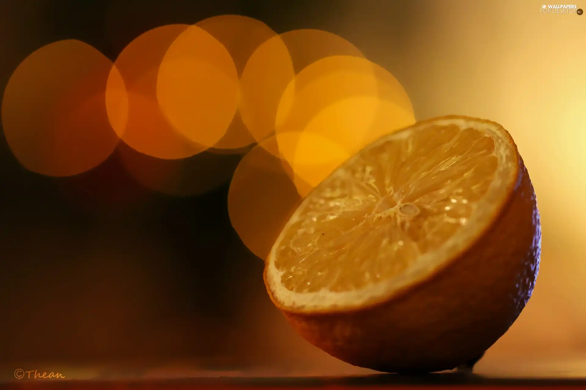 Bokeh, Lemon, fruit