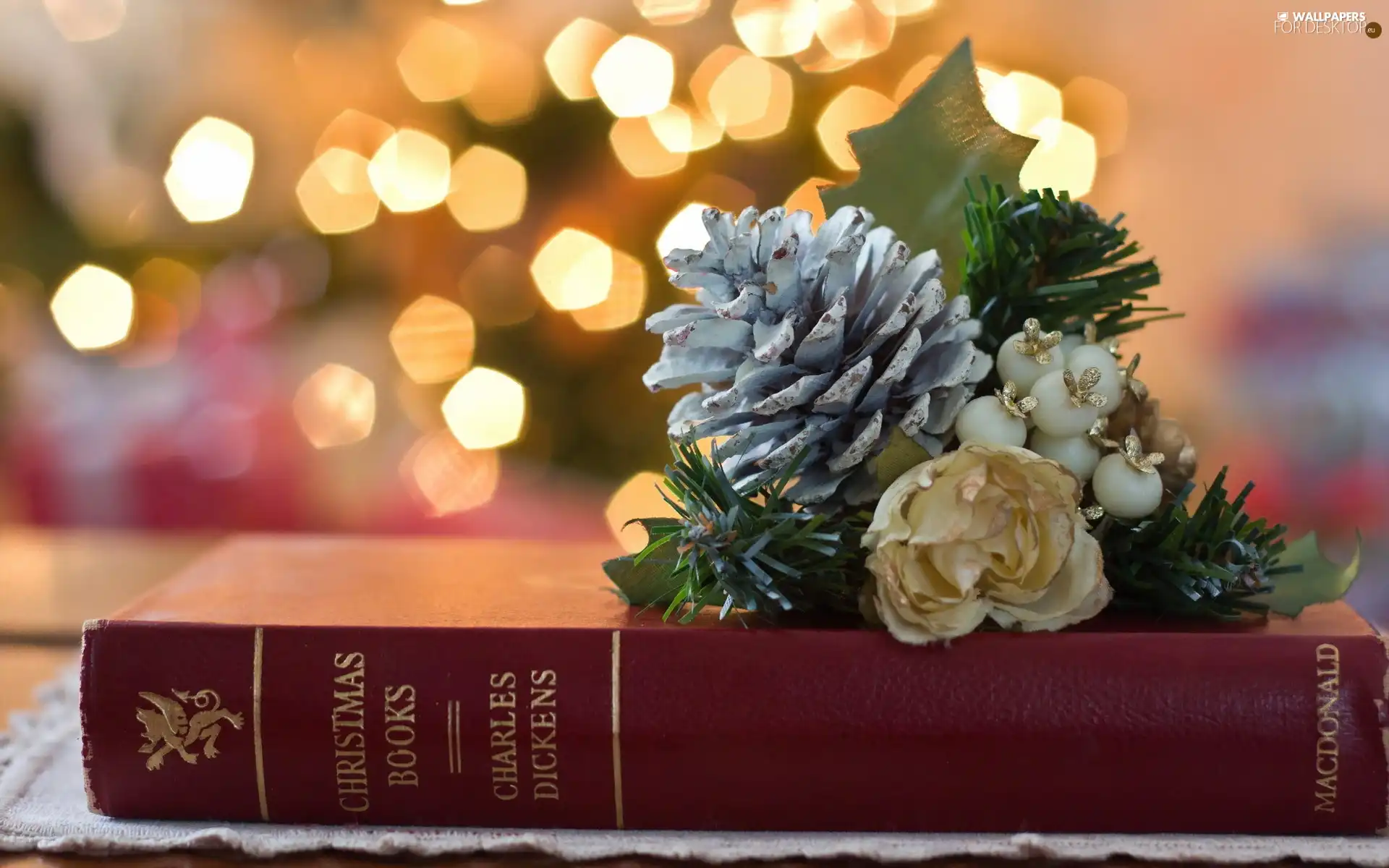 Book, decoration, Christmas