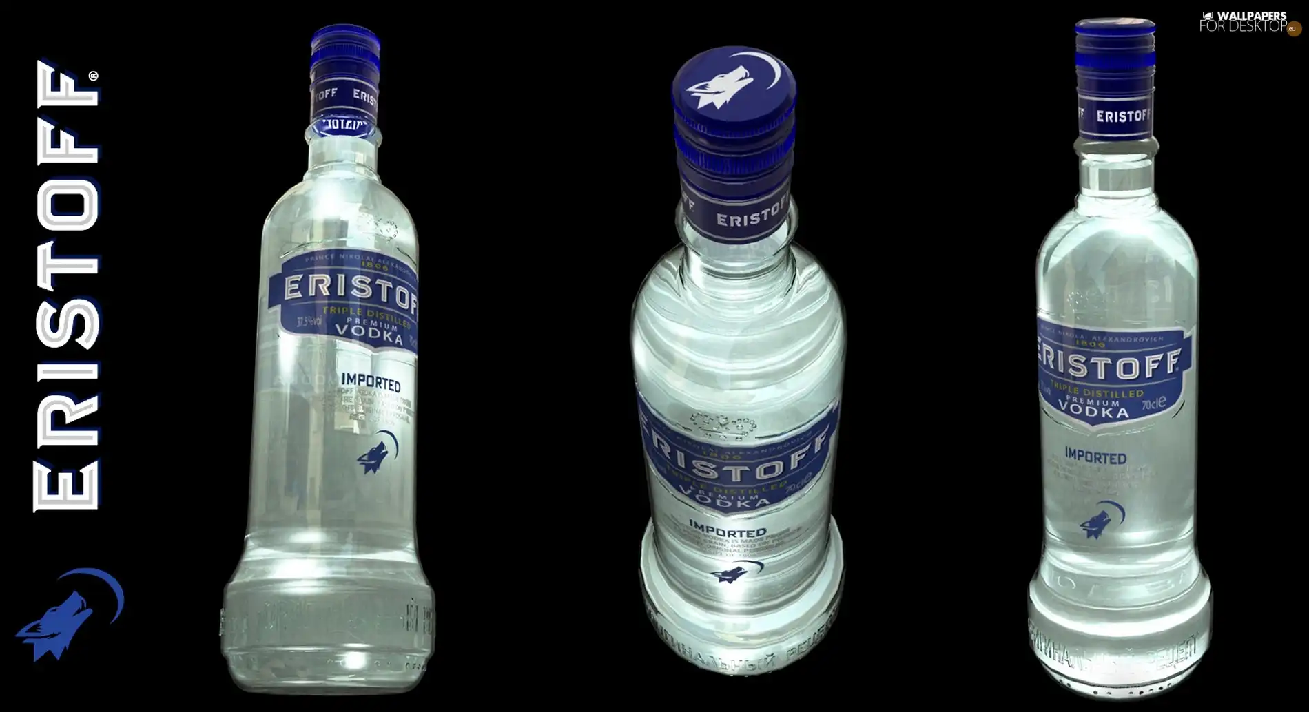 Bottles, vodka, Eristoff