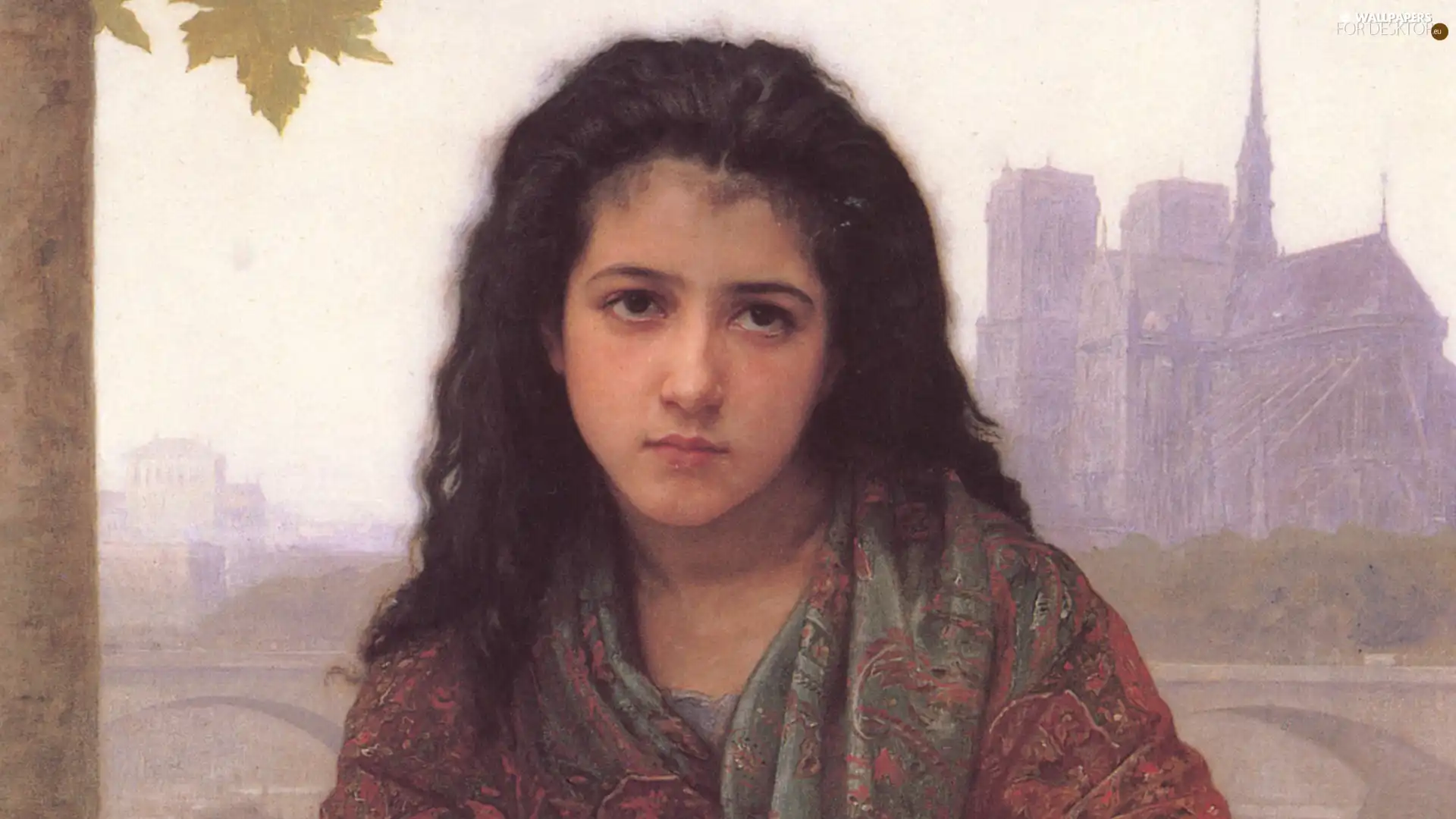 girl, copy, Bouguereau, Church