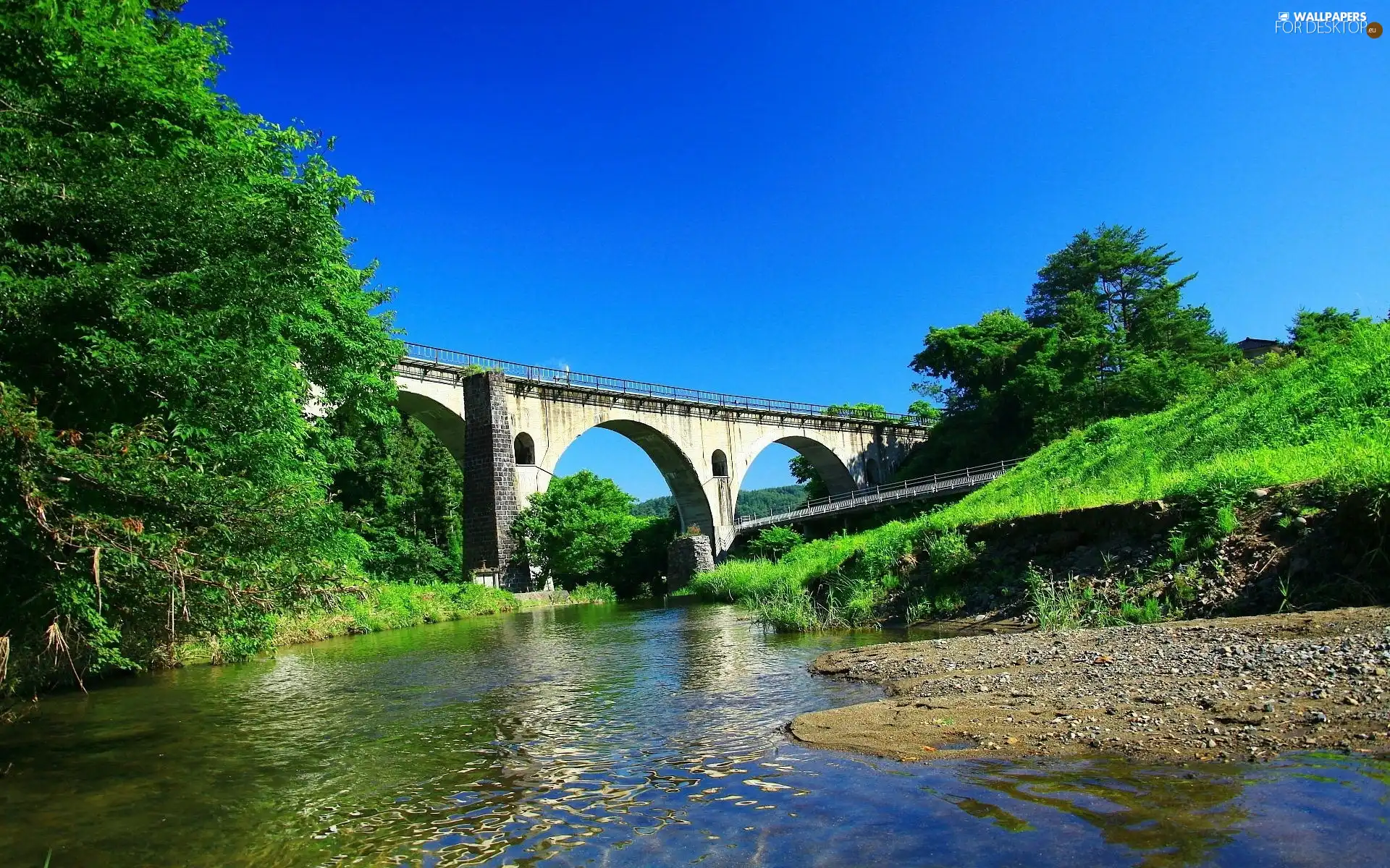 bows, River, bridge