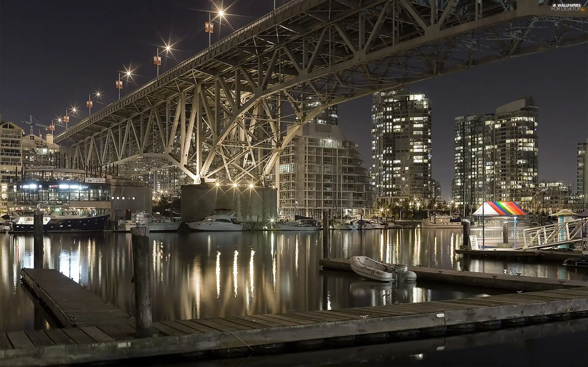 technics, Town, bridge, HDR