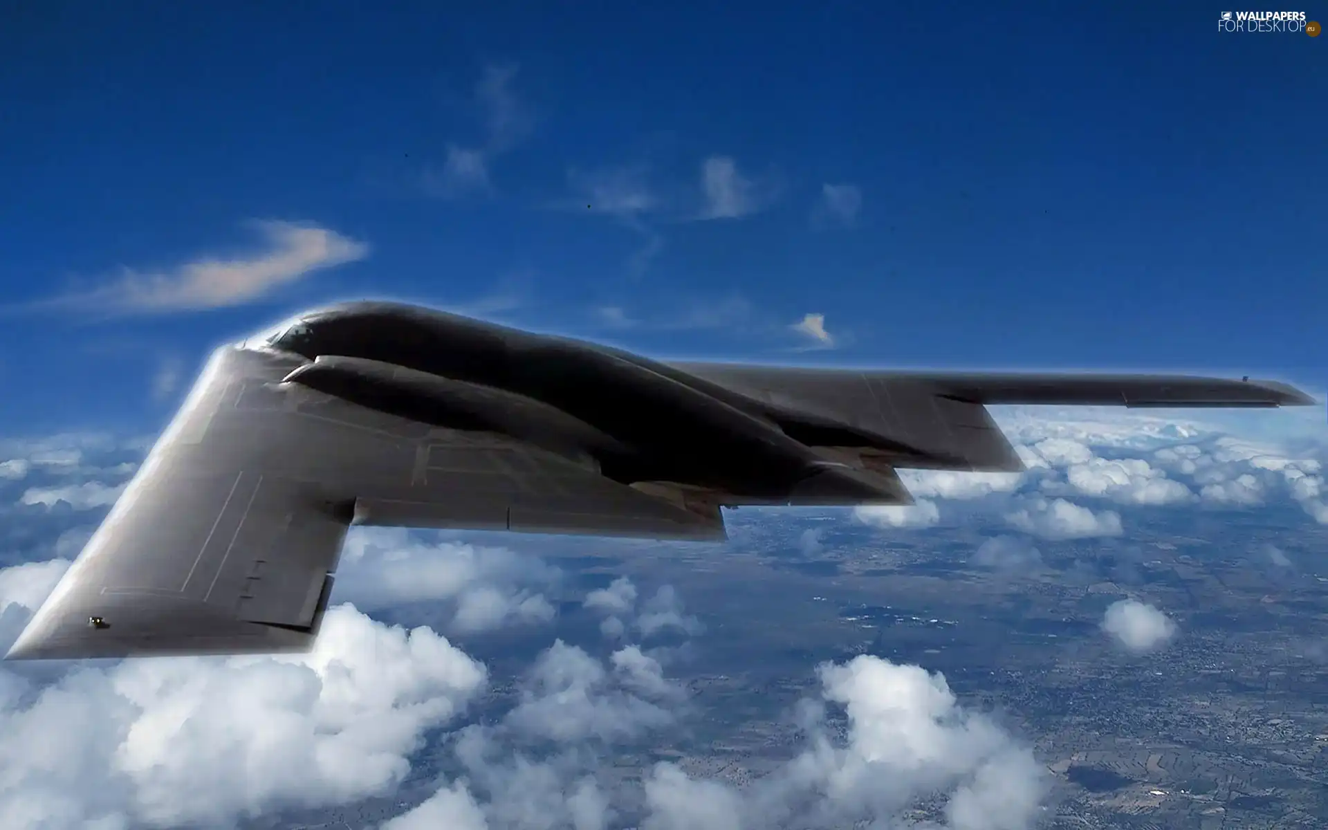 clouds, Boeing B-2 Spirit, by