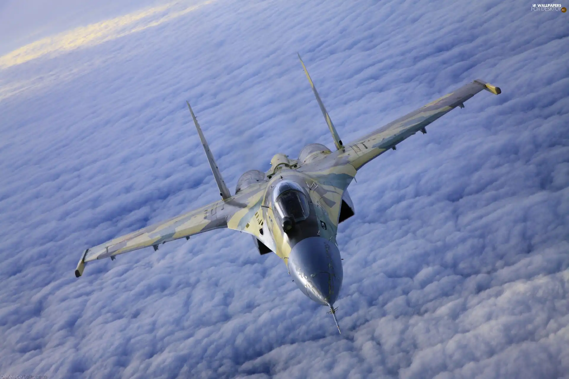 by, clouds, F-14, flight, fighter