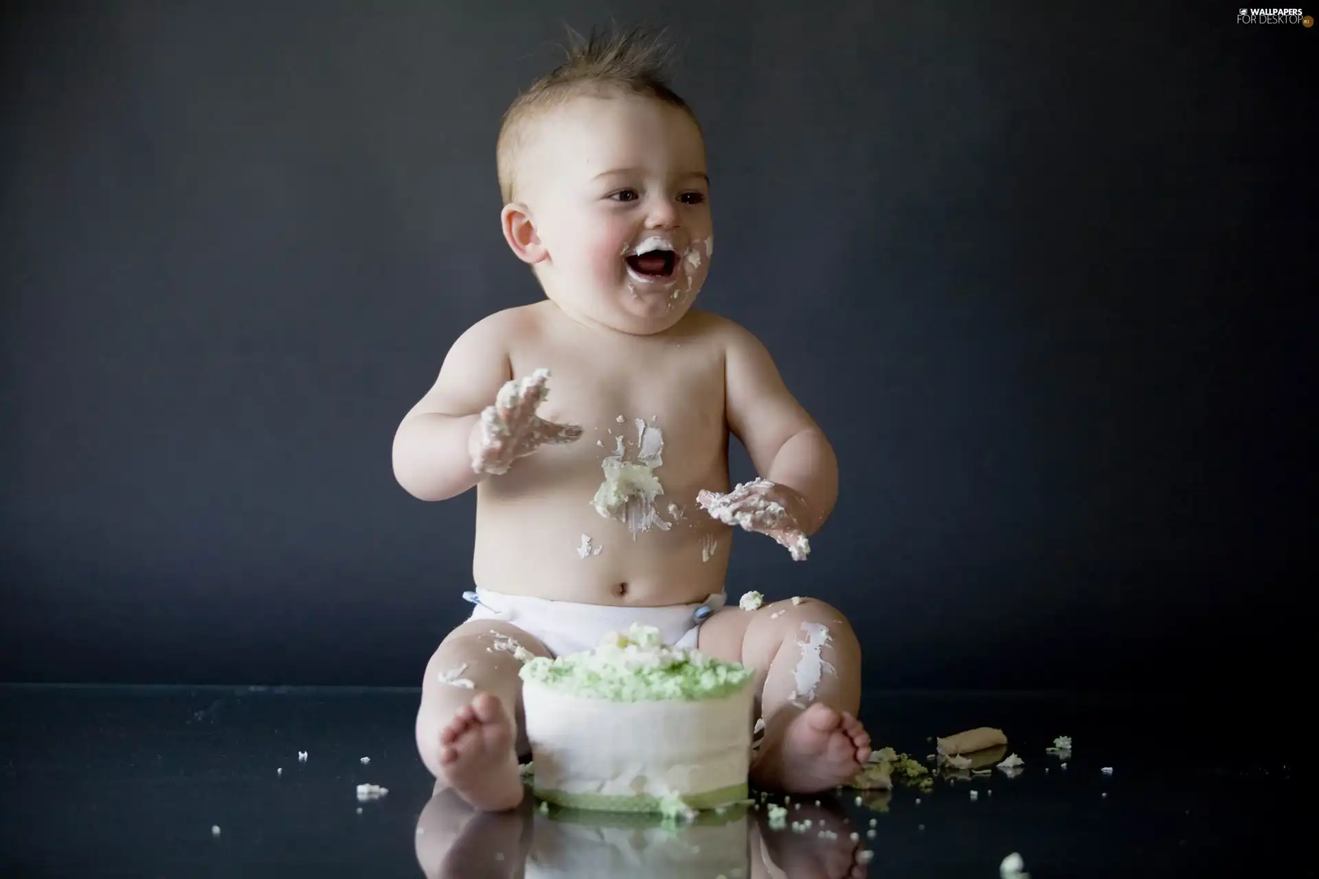 Cake, birthday, Kid
