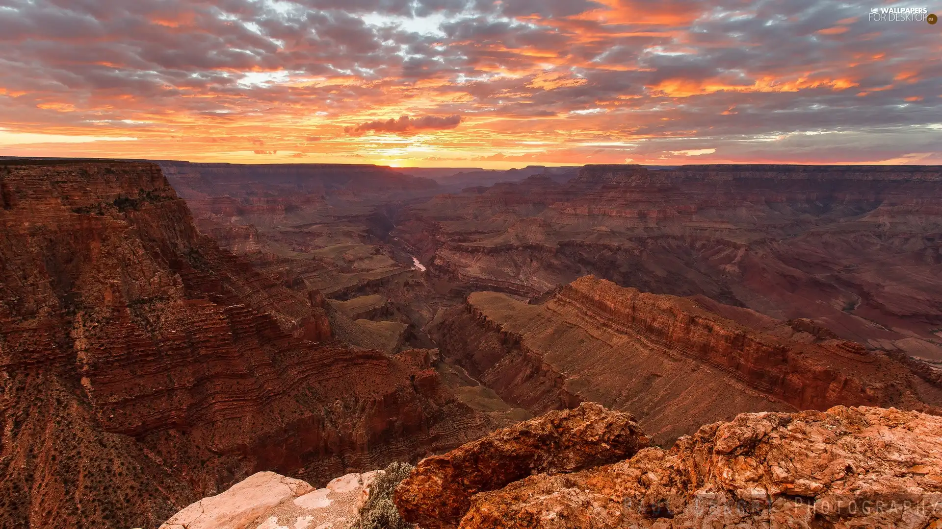 canyon, west, sun