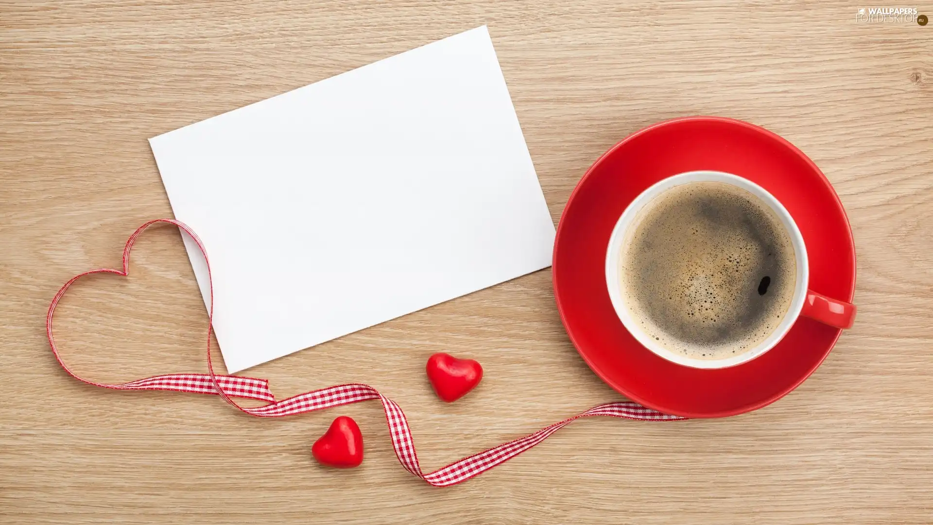 cup, coffee, heart, card, string, red hot