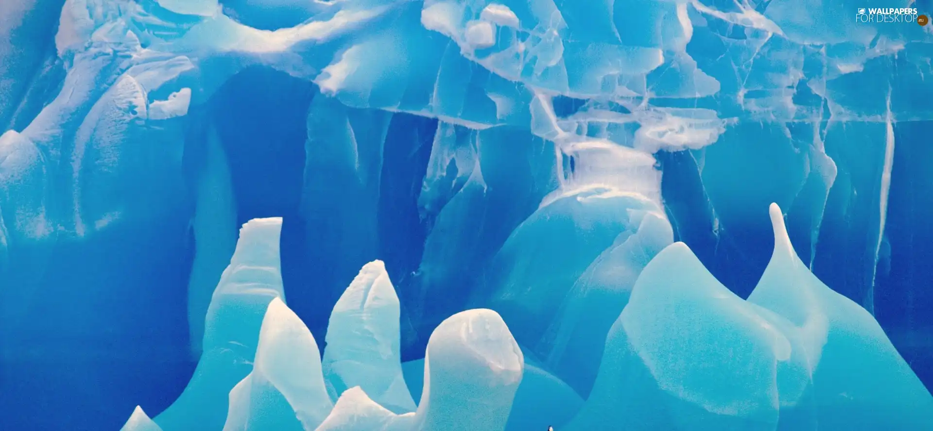 Mountains, Antarctica, cave, ice