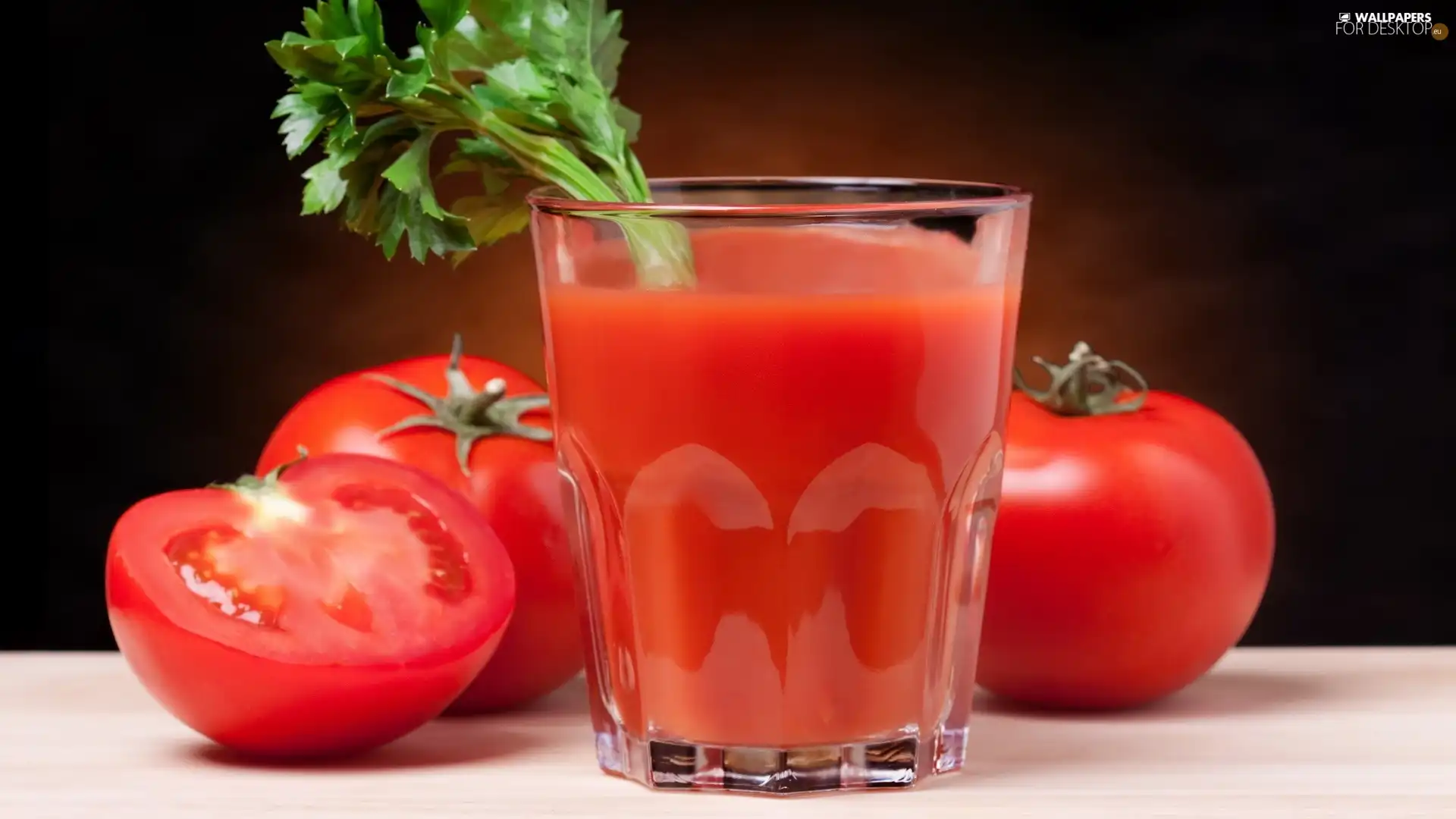 cocktail, cup, celery, tomato