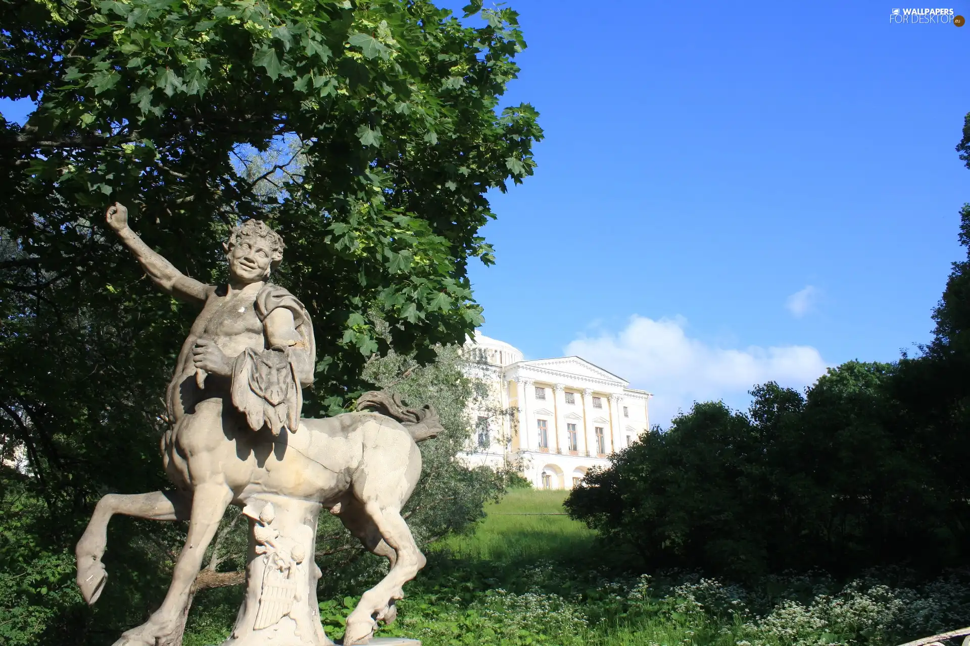 Russia, Statue monument, centaur, Pawlowski