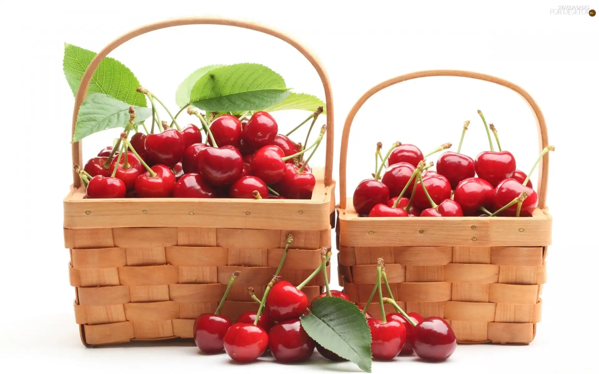 cherries, Baskets, full