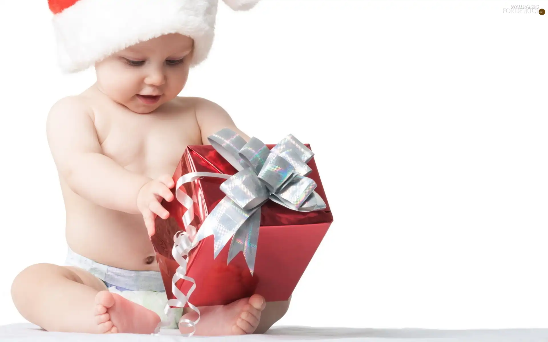 Kid, Present, christmas, Santa