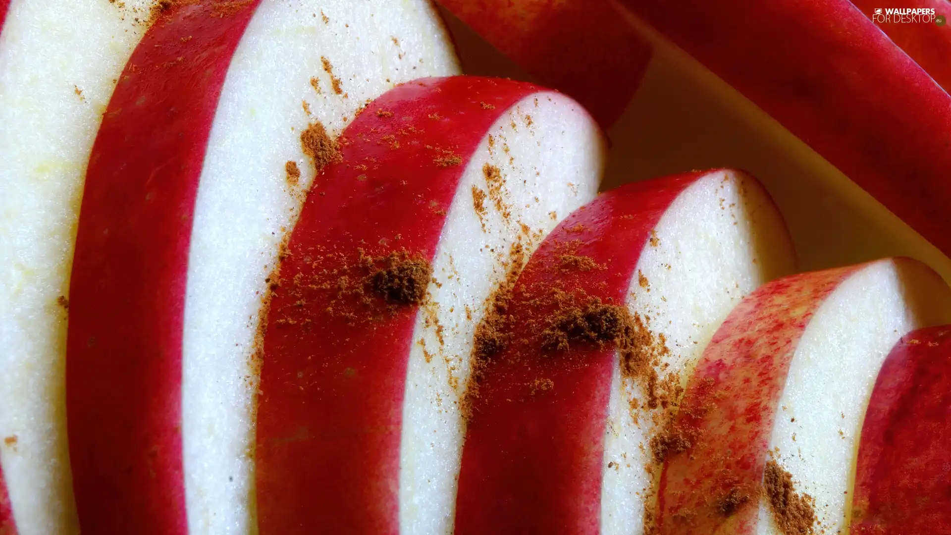 cinnamon, slices, apples