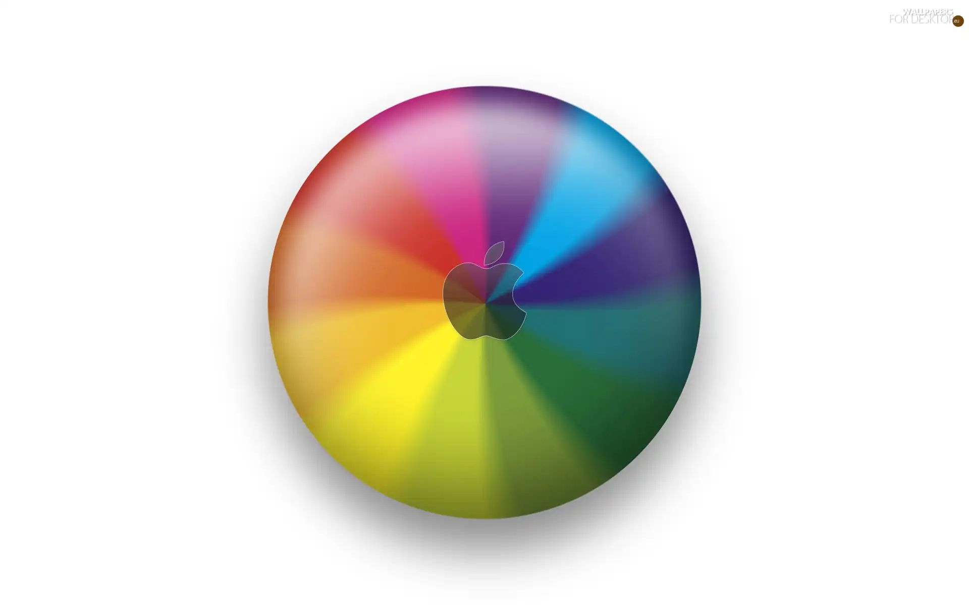 logo, rainbow, circle, Apple