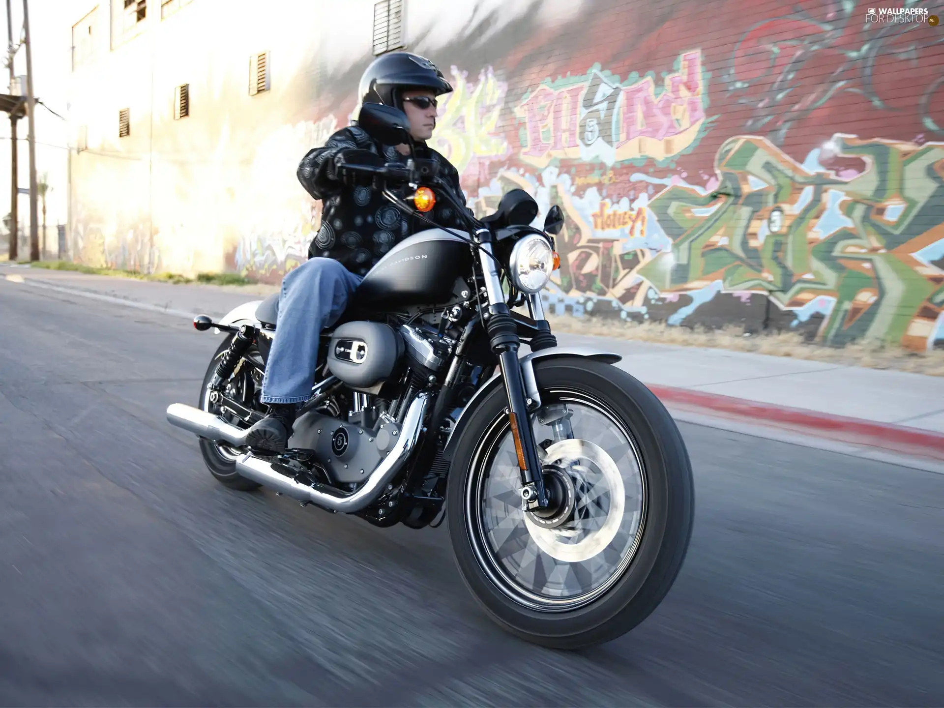 Harley Davidson XL1200N Nightster, circle