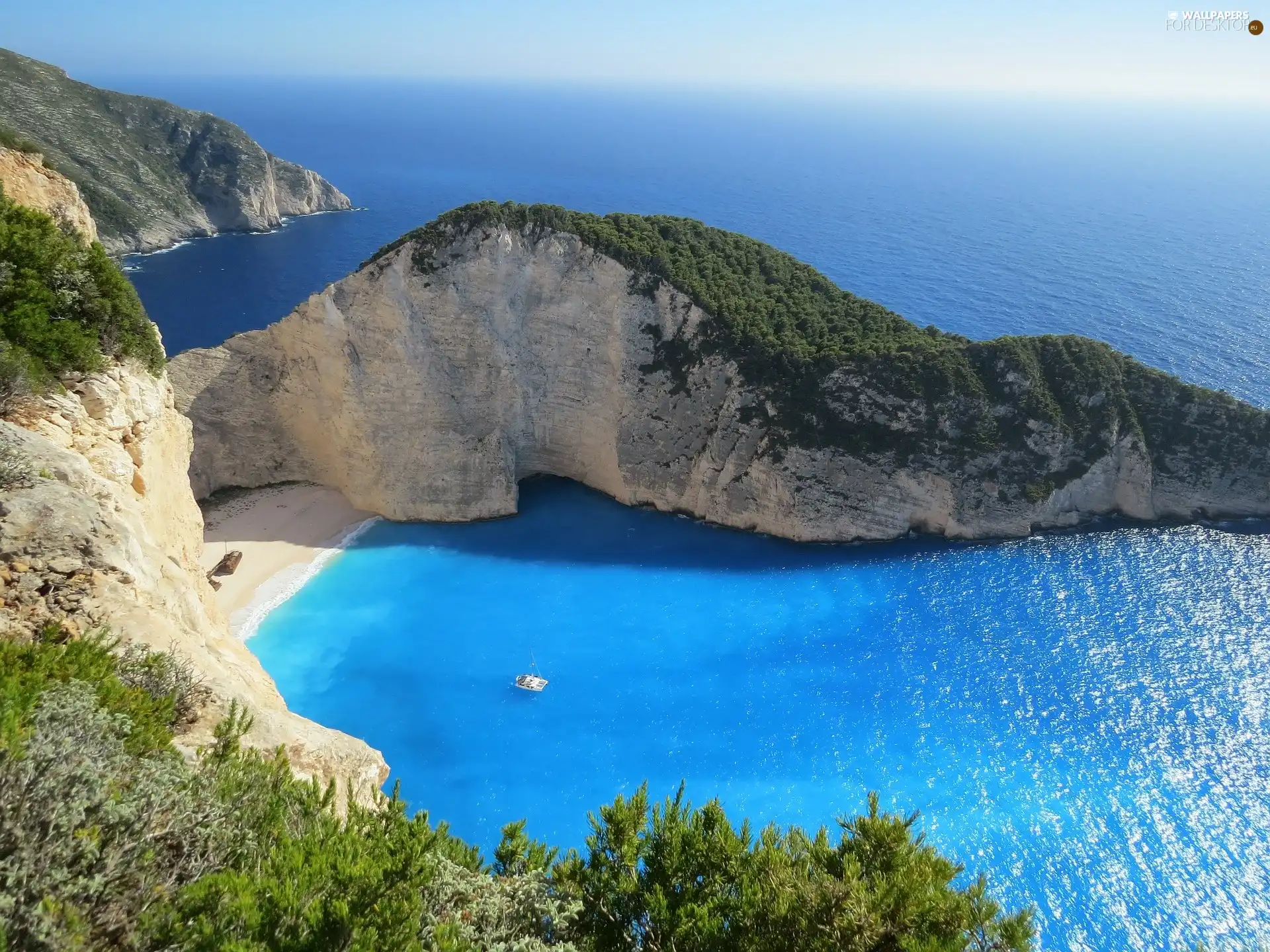 sea, cliff
