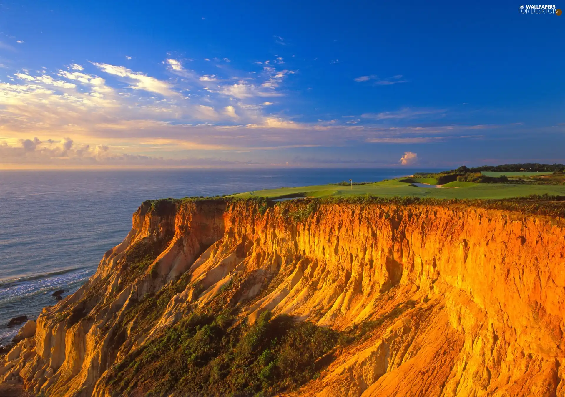 sea, cliff