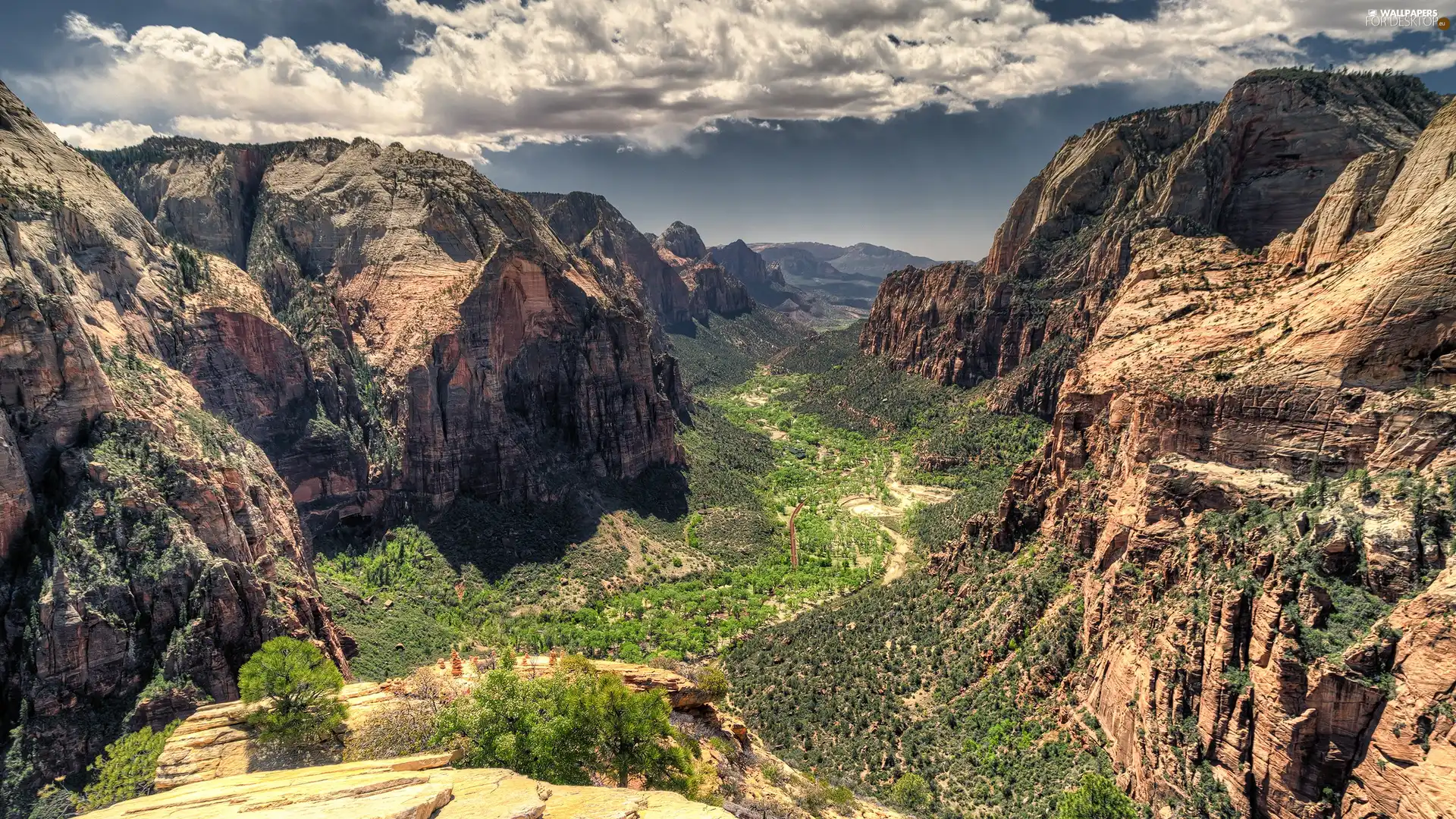 rocks, clouds