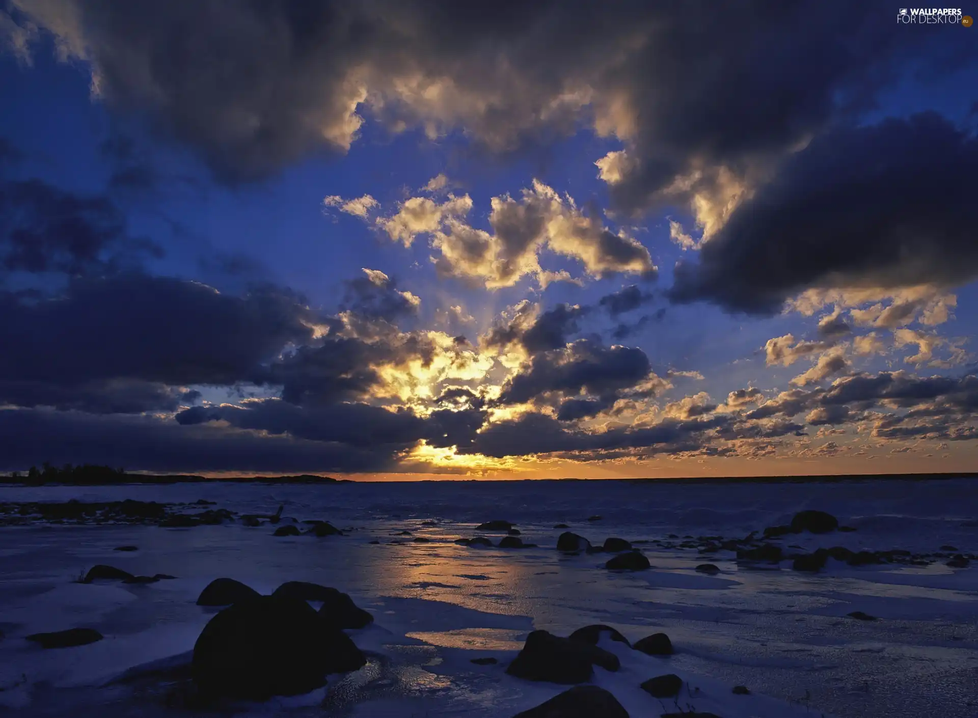 Great Sunsets, sea, clouds