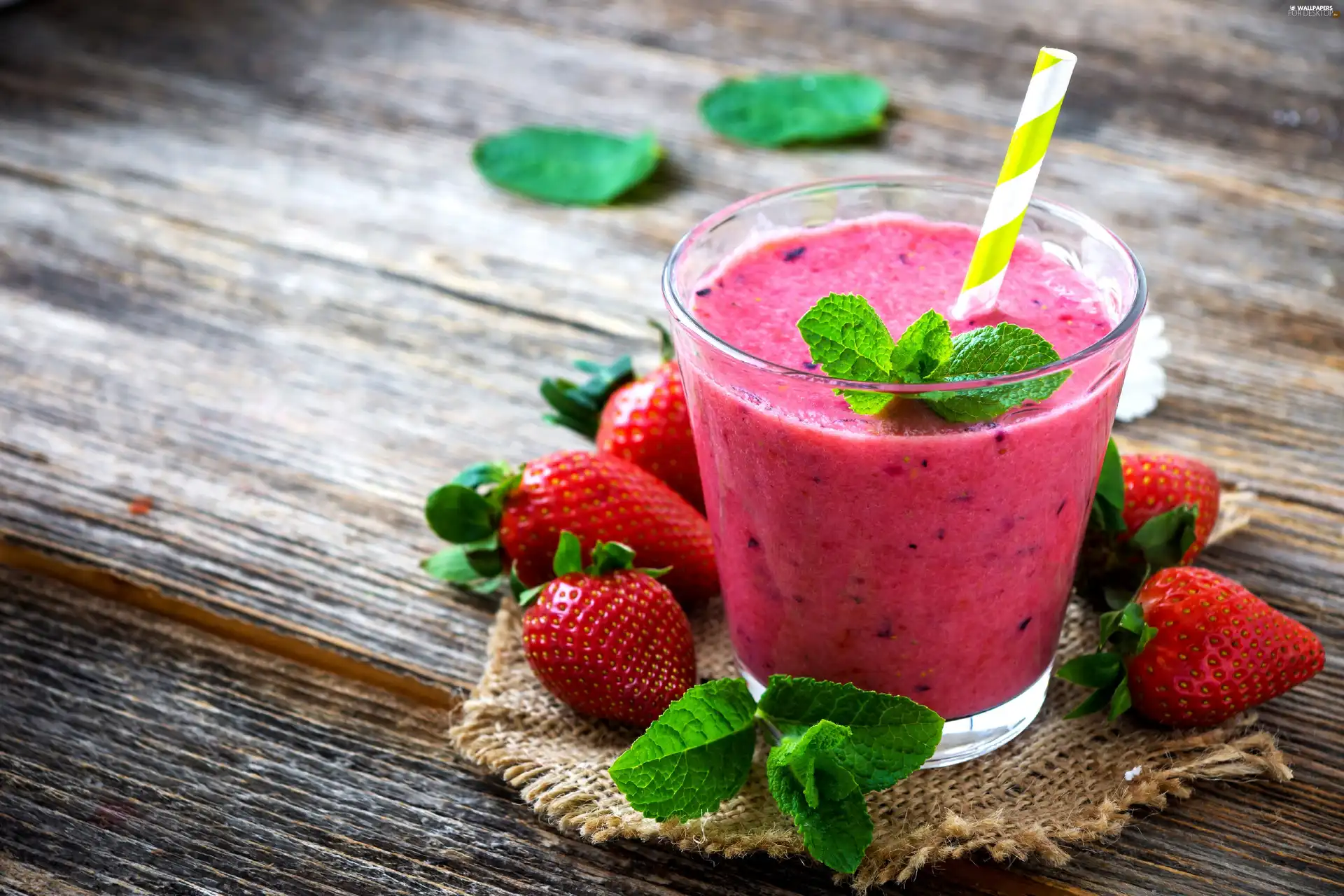 strawberries, cocktail