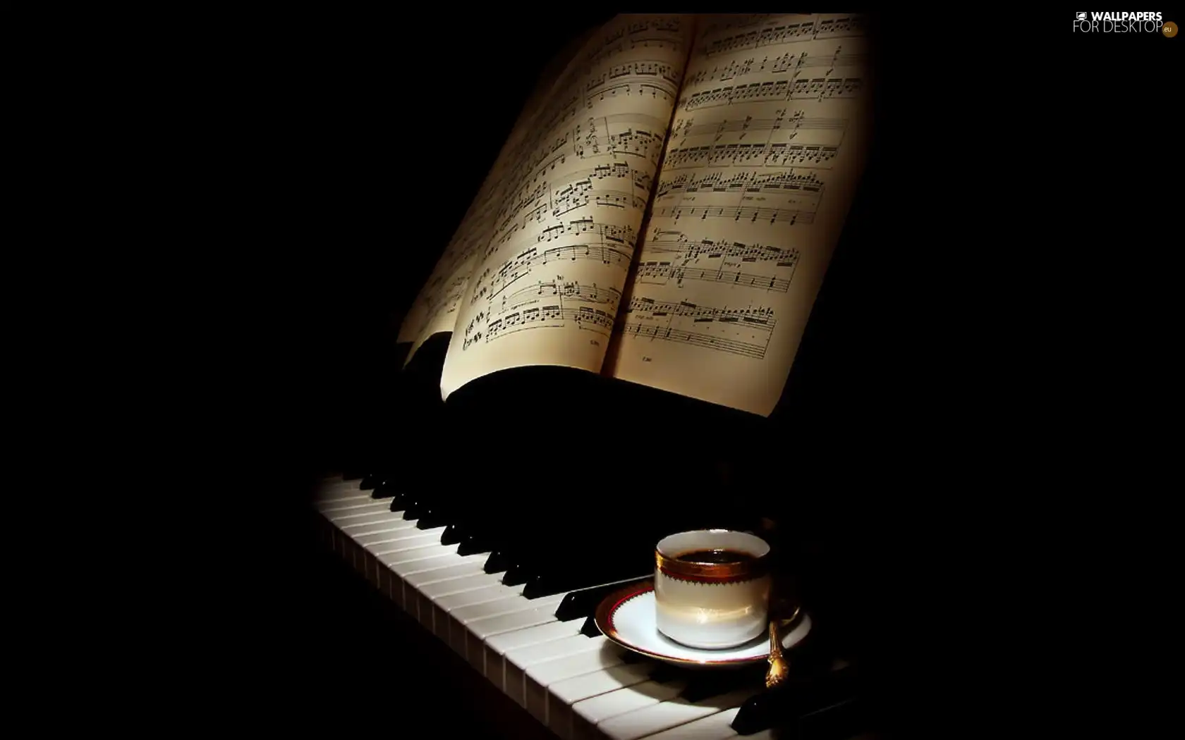 coffee, piano, Tunes