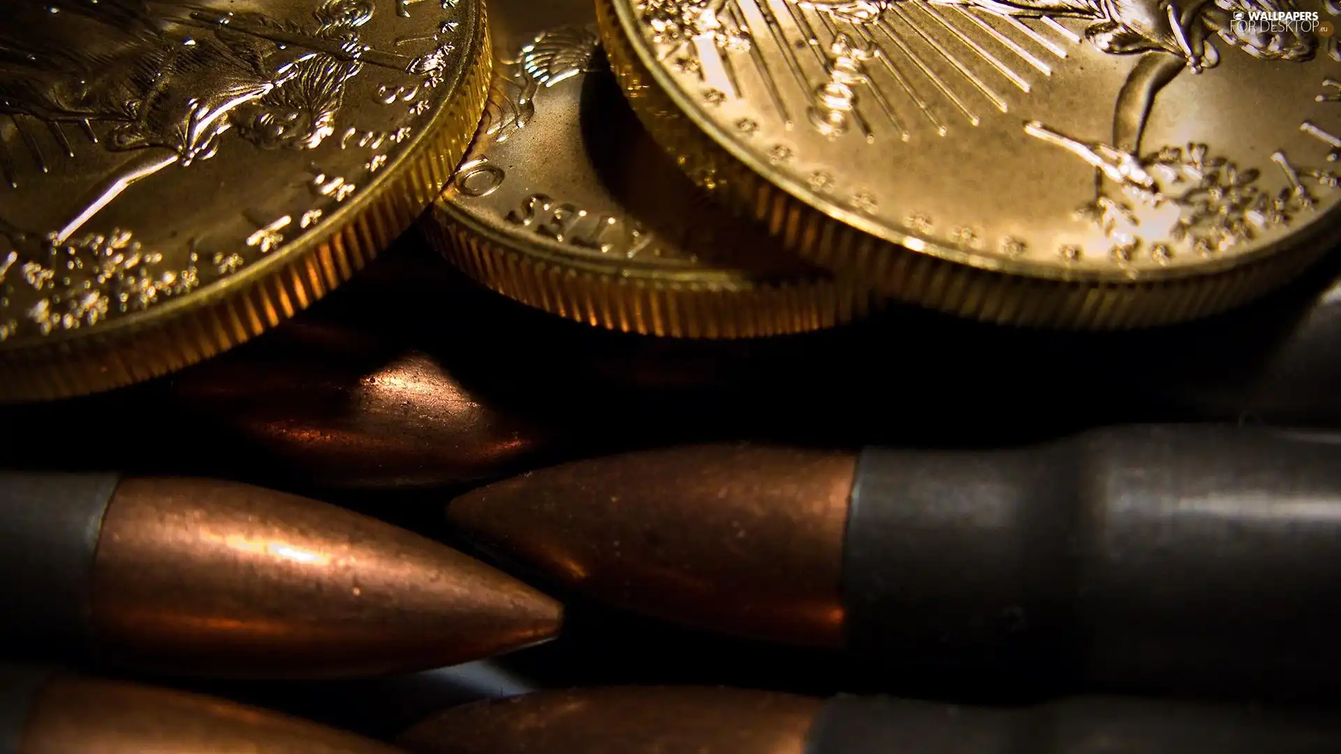 cartridges, coins