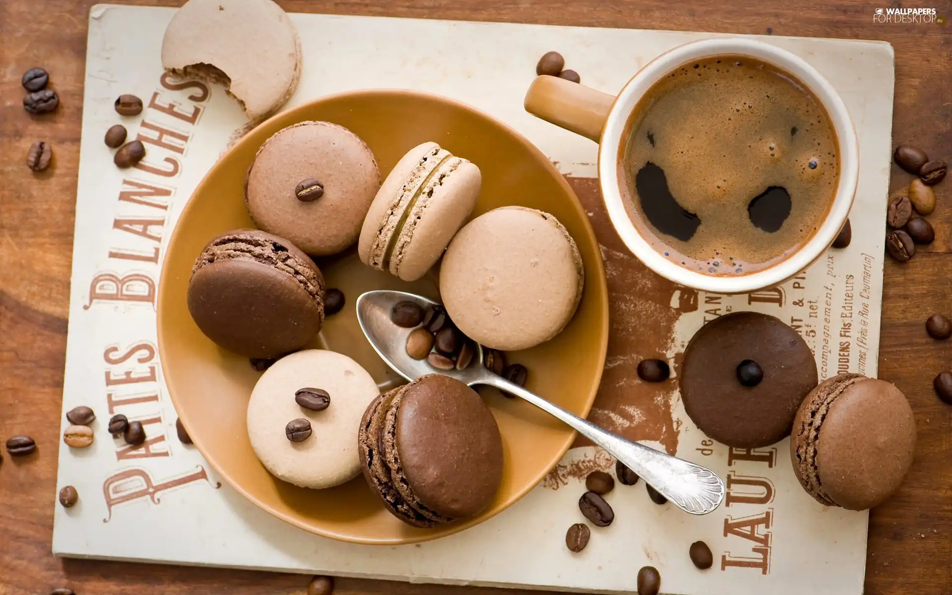 Cookies, cup, coffee